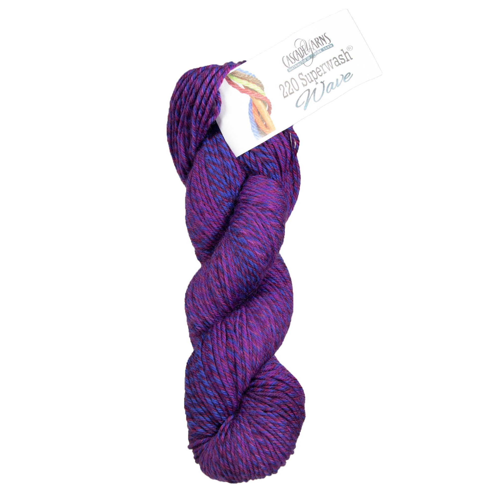 Cascade Yarns 220 Superwash Wave DK Weight Yarn - 118 Petunia