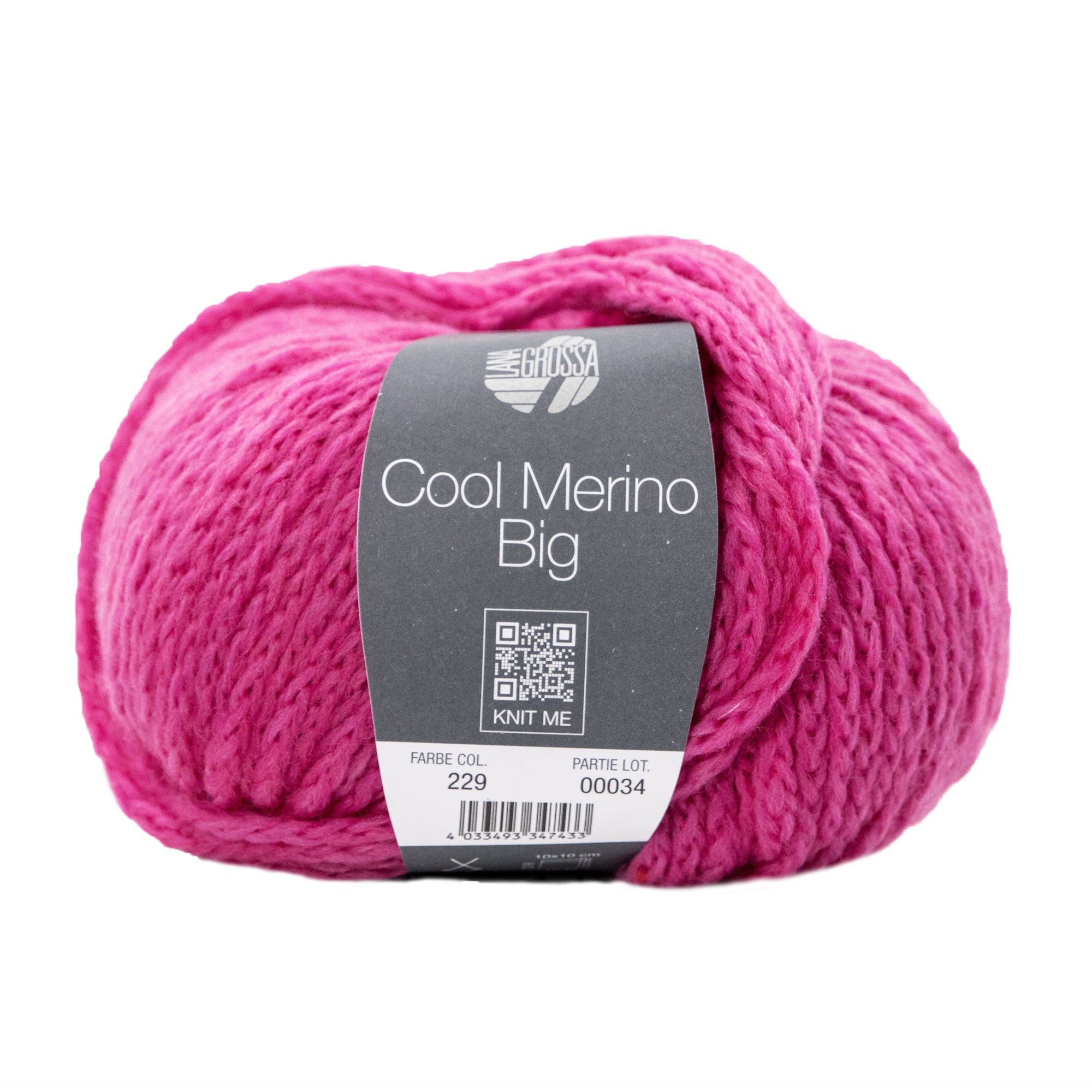 Lana Grossa Cool Merino Big Chunky Yarn - 229 Pink