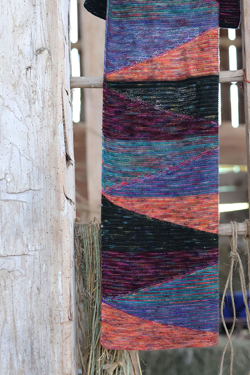 Koigu Pencil Box Collection 3.0 Patterns - Stunning Tri Shawl PDF Download for Colorful Knitting Fun