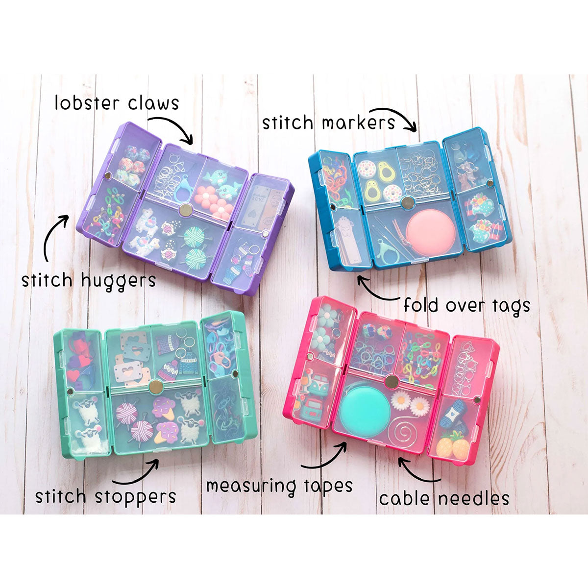 Fox & Pine Stitches Stylish Purple Notion Nooks for Crafting
