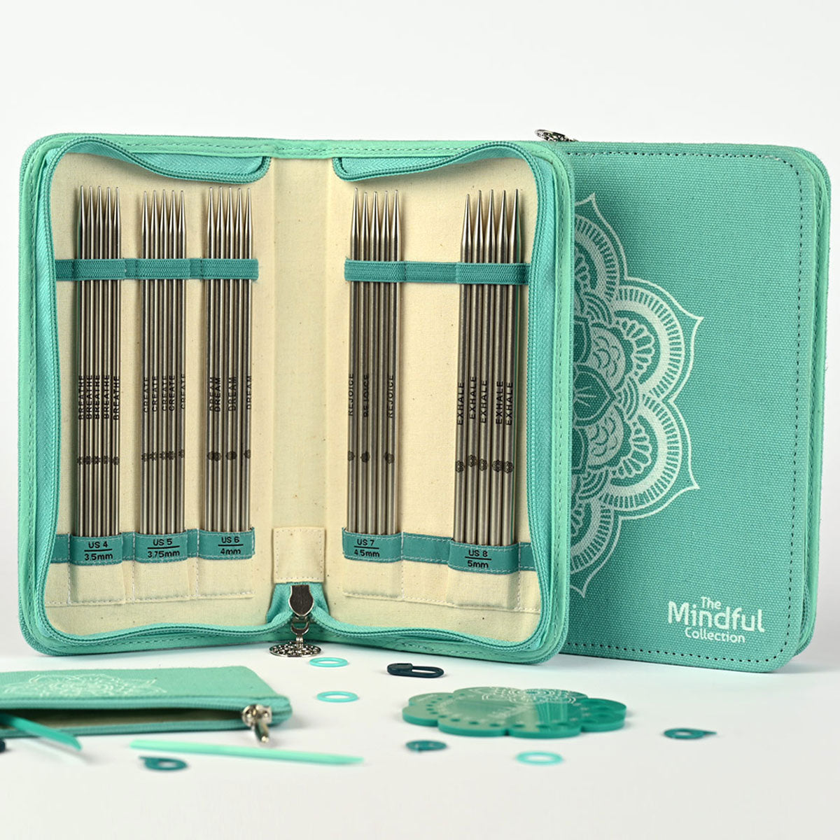 KnitPro Mindful Compassion Set - 6 DPN Needles in US Sizes 4 - 8