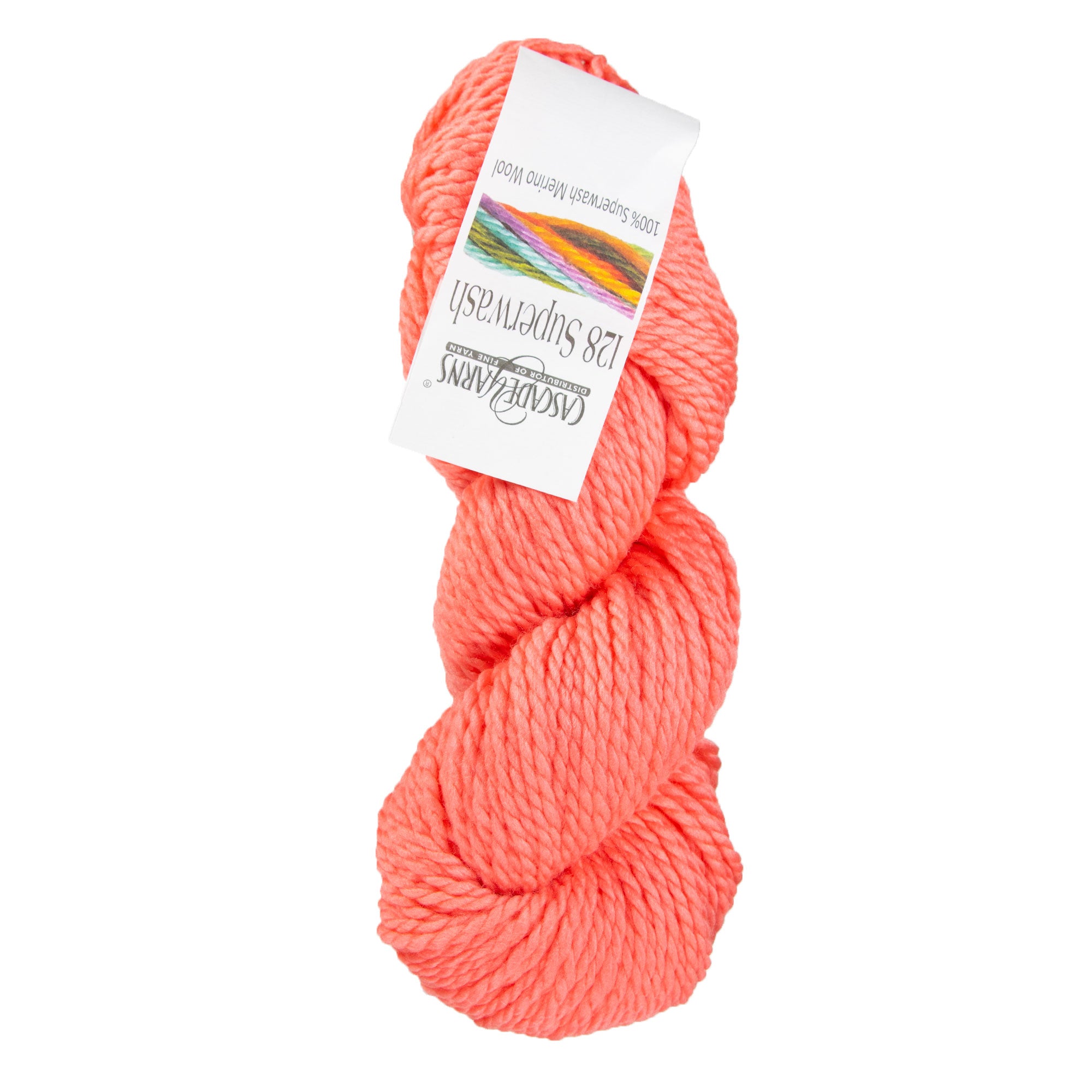 Cascade Yarns 128 Superwash Bulky Merino Wool Yarn - 315 Georgia Peach
