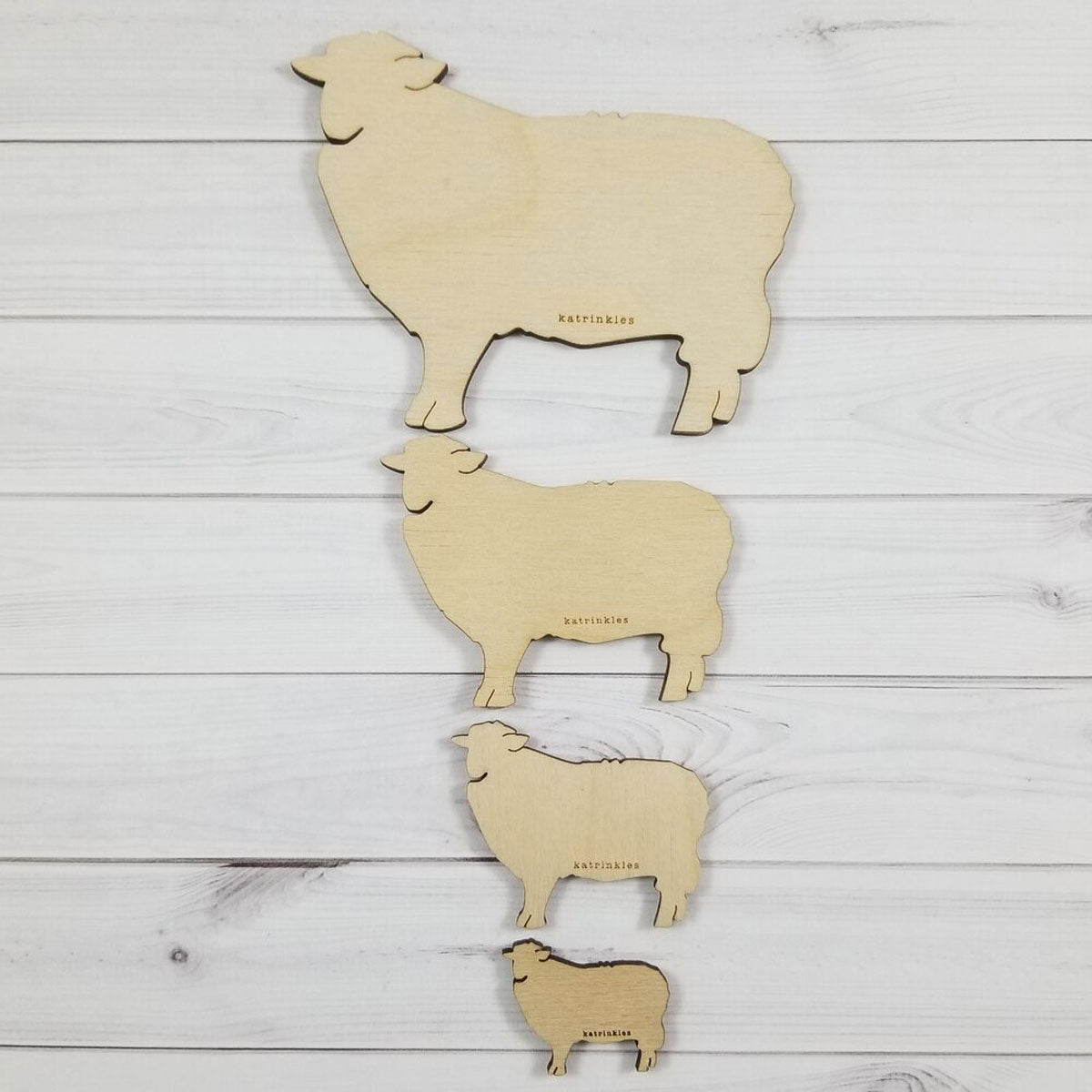 Adorable Small Katrinkles Sheep Bobbins for Fair Isle Color Work