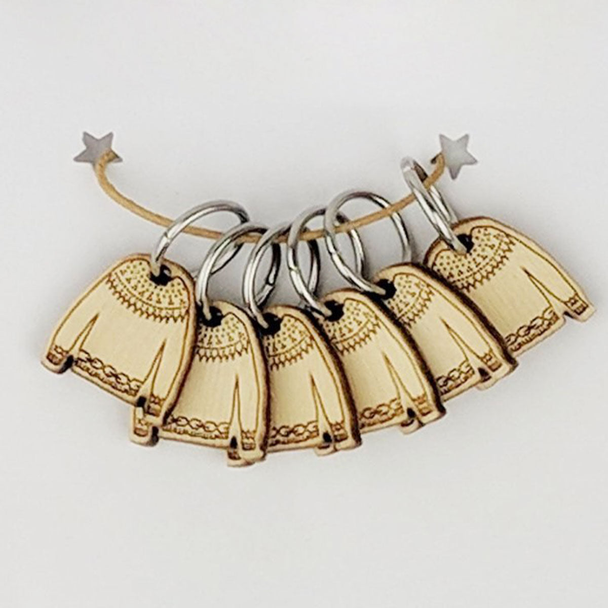 Katrinkles Stunning Sweater Stitch Markers - Acrylic & Bamboo Delights