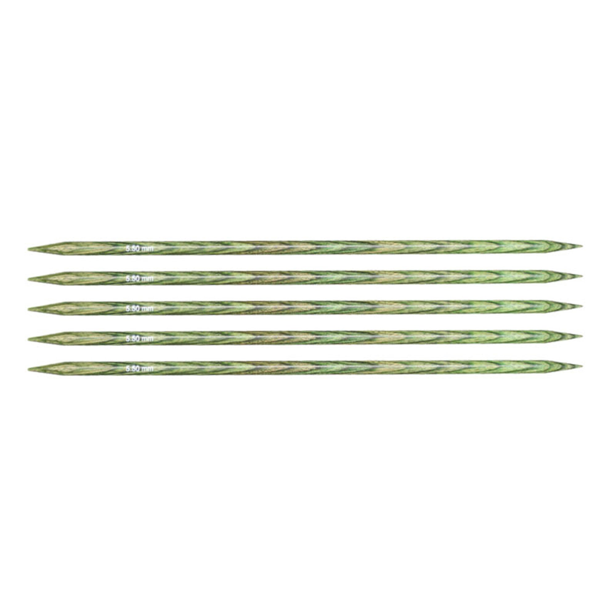 KnitPro Dreamz Double Point Needles - US 9 - 6 (5.5mm) Misty Green - Ideal for All Knitting and Crochet Projects