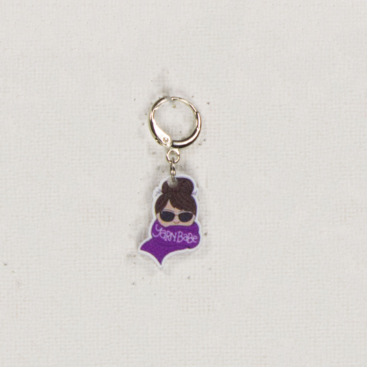 Jimmy Beans Wool Purple Scarf Stitch Marker - Yarn Babe Accessories