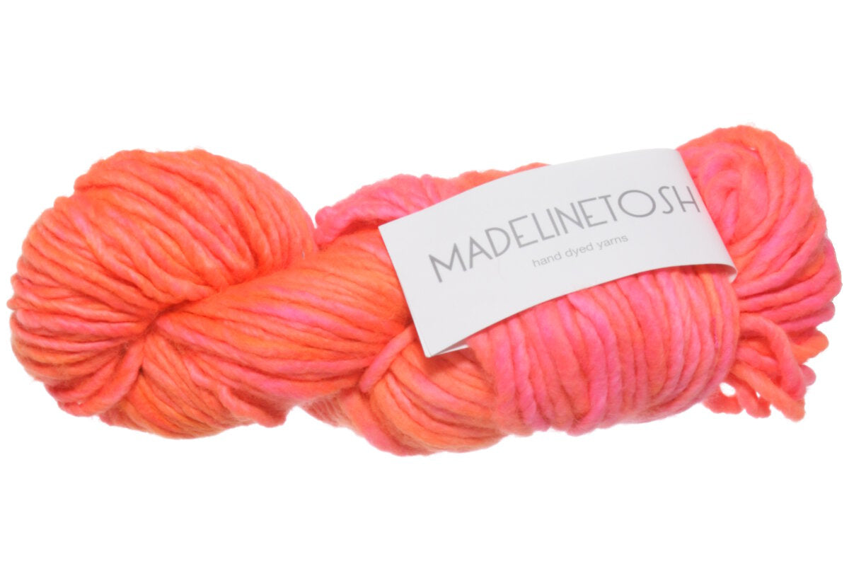 Madelinetosh A.S.A.P. Super Bulky 100% Merino Wool Yarn - Neon Peach