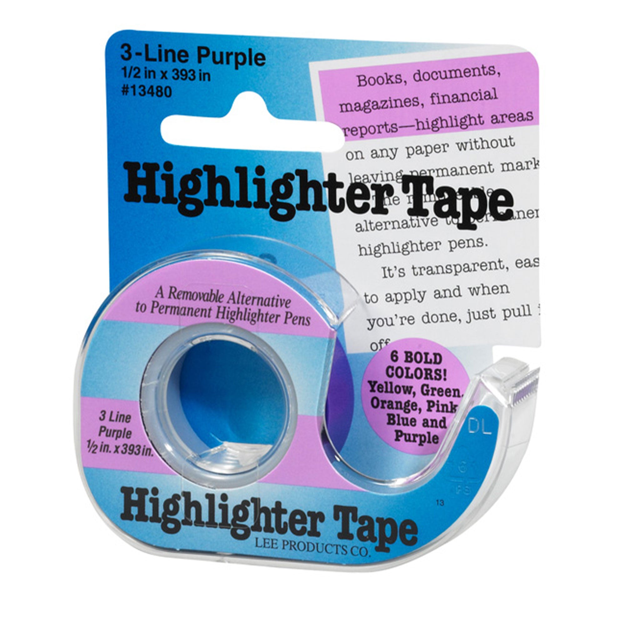 Hot Deal! Lee Products Purple Highlighter Tape for Lacework and Pattern Marking
