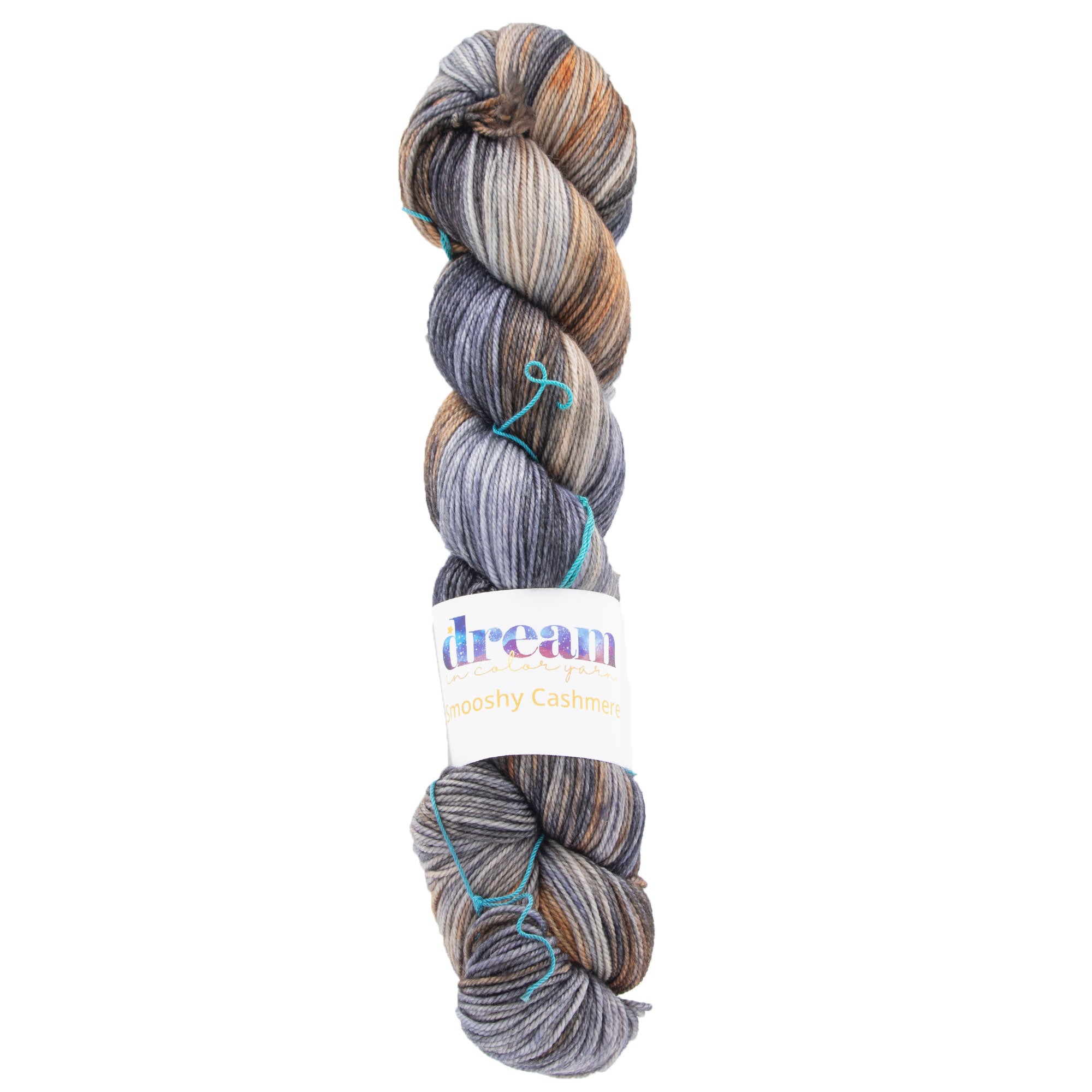 Dream in Color Smooshy Cashmere Yarn - Stunning Leather Wave for Knitters and Crocheters