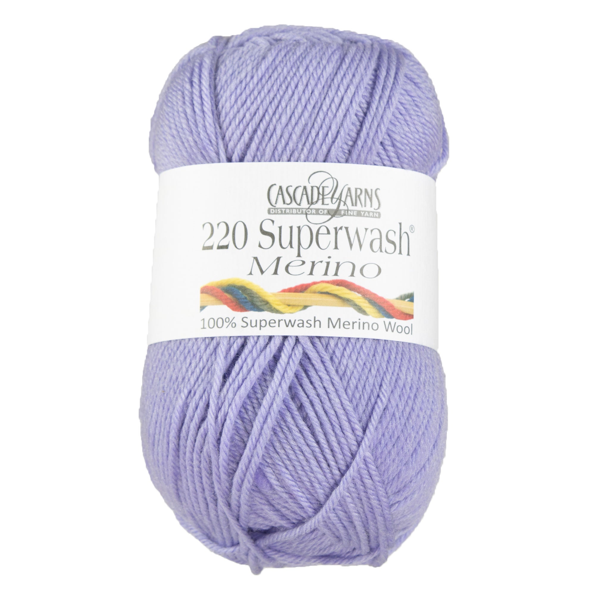 Cascade Yarns 220 Superwash Merino Yarn - Soft and Versatile 045 Lavender Heather