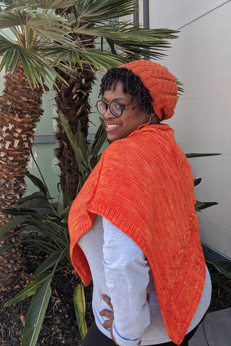 Jimmy Beans Wool Exclusive PDF Patterns - Orange Love Poncho - Instant PDF Download