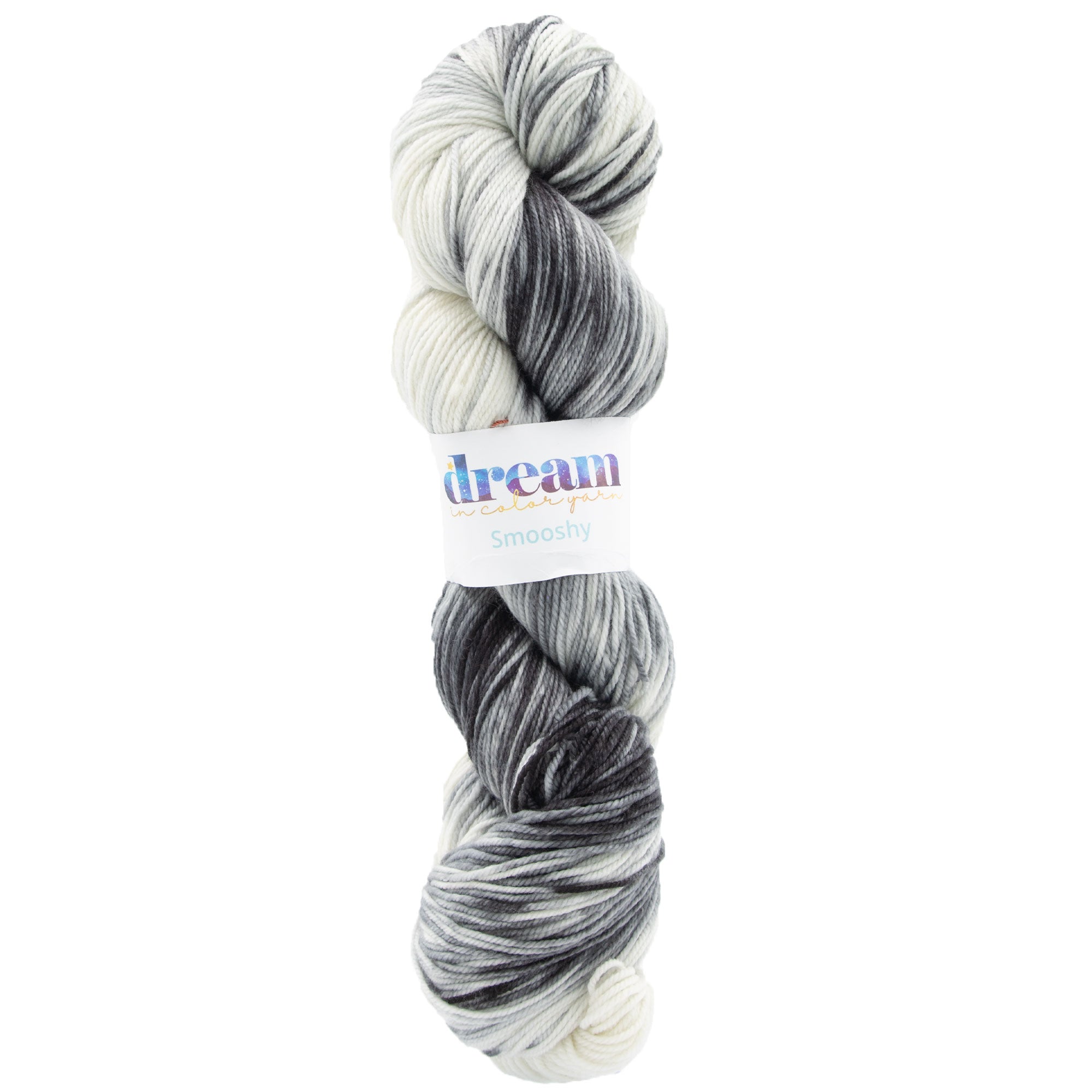 Dream in Color Smooshy Yarn - Exquisite Black & White Blend