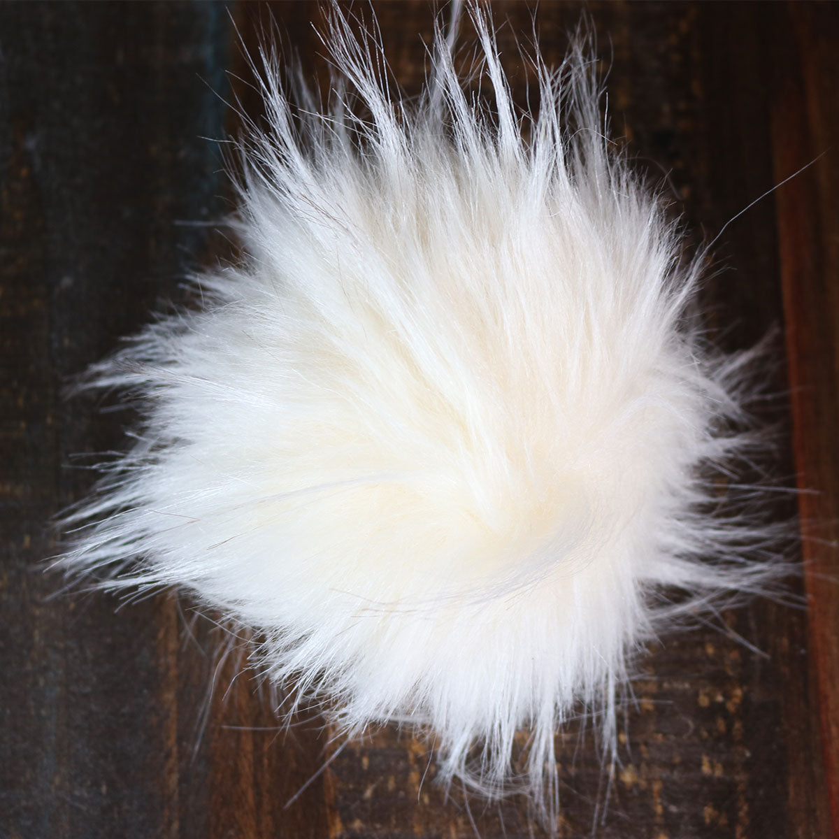 Jimmy Beans Wool Luxurious Cream Faux Fur Pom Poms for Crafts