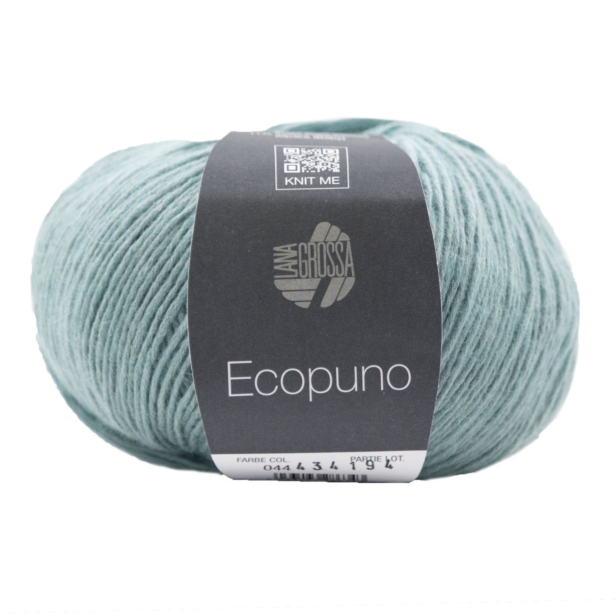 Lana Grossa Ecopuno Yarn - 044 Mint Turquoise: Soft Blend for All - Season Crafting