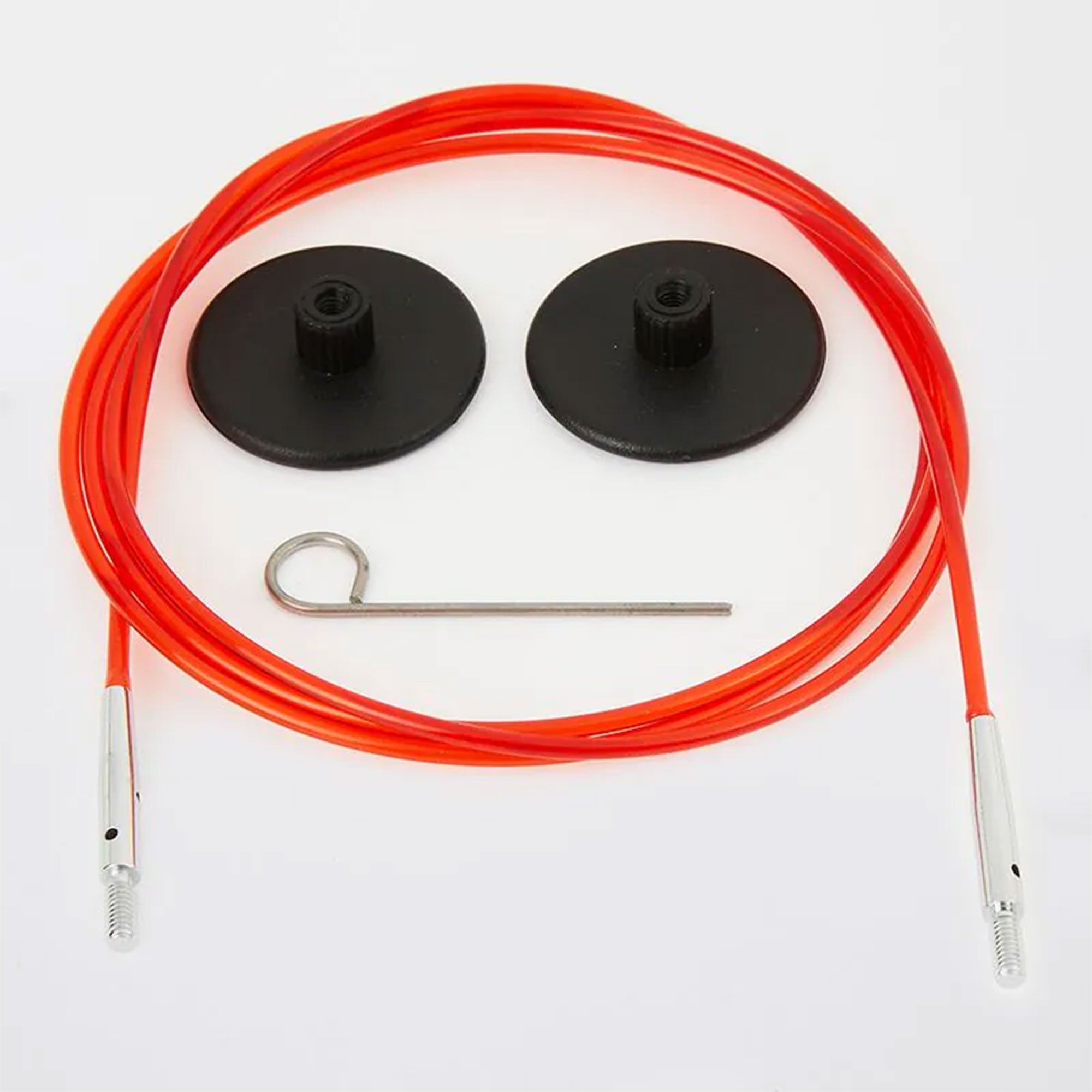 KnitPro Knitter's Pride 30-Inch Red Cords - Ideal for Creating 40-Inch Interchangeable Circular Needles