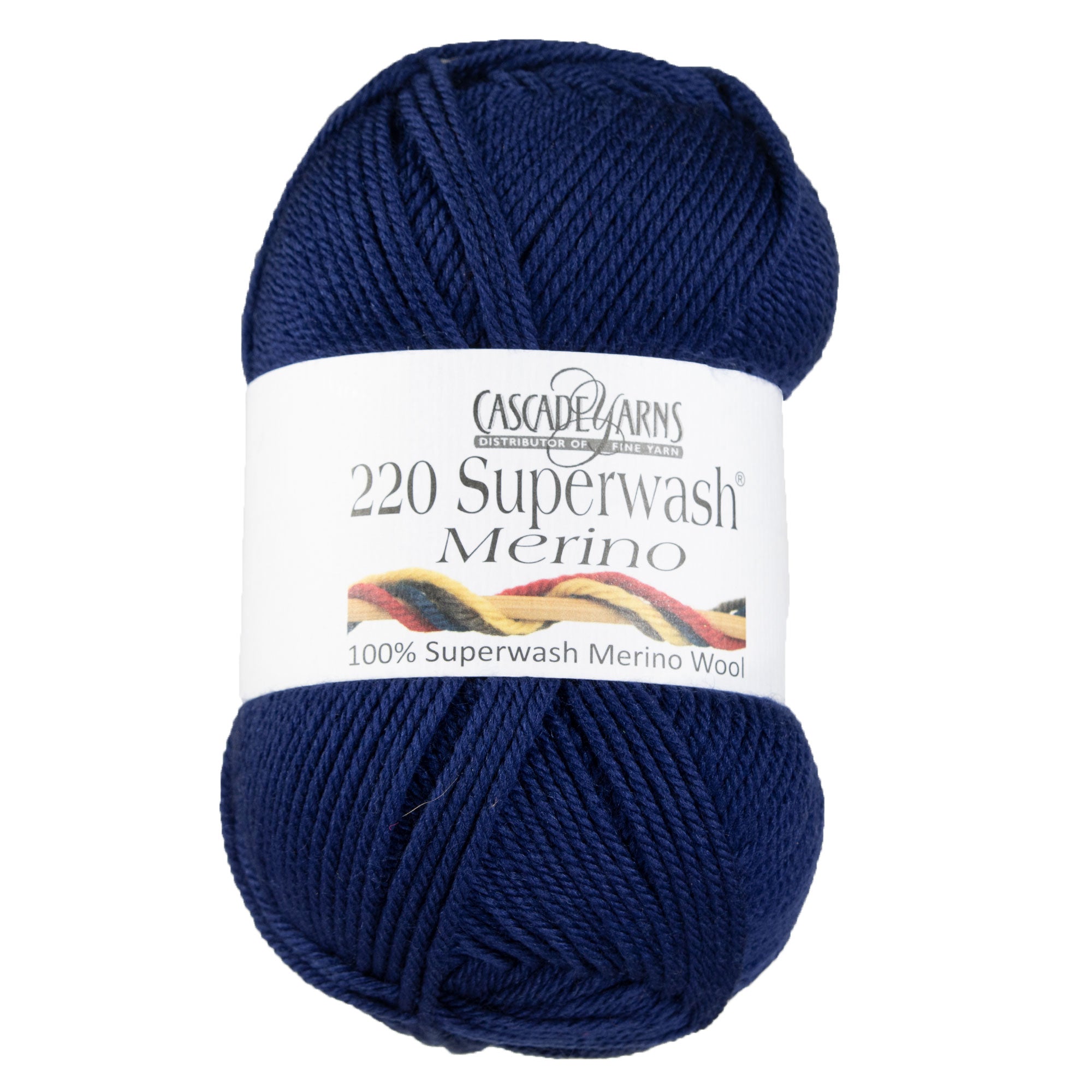 Cascade Yarns 220 Superwash Merino Yarn in Stunning 033 Navy - Perfect for All Knitting Projects
