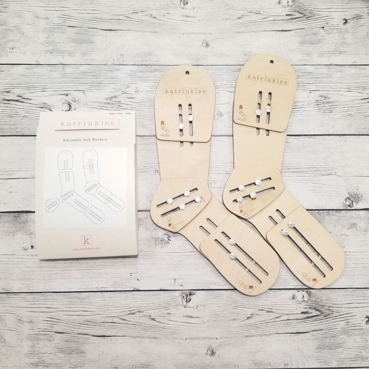 Katrinkles Premium Adjustable Sock Blockers - Ideal Tools for Sock Makers
