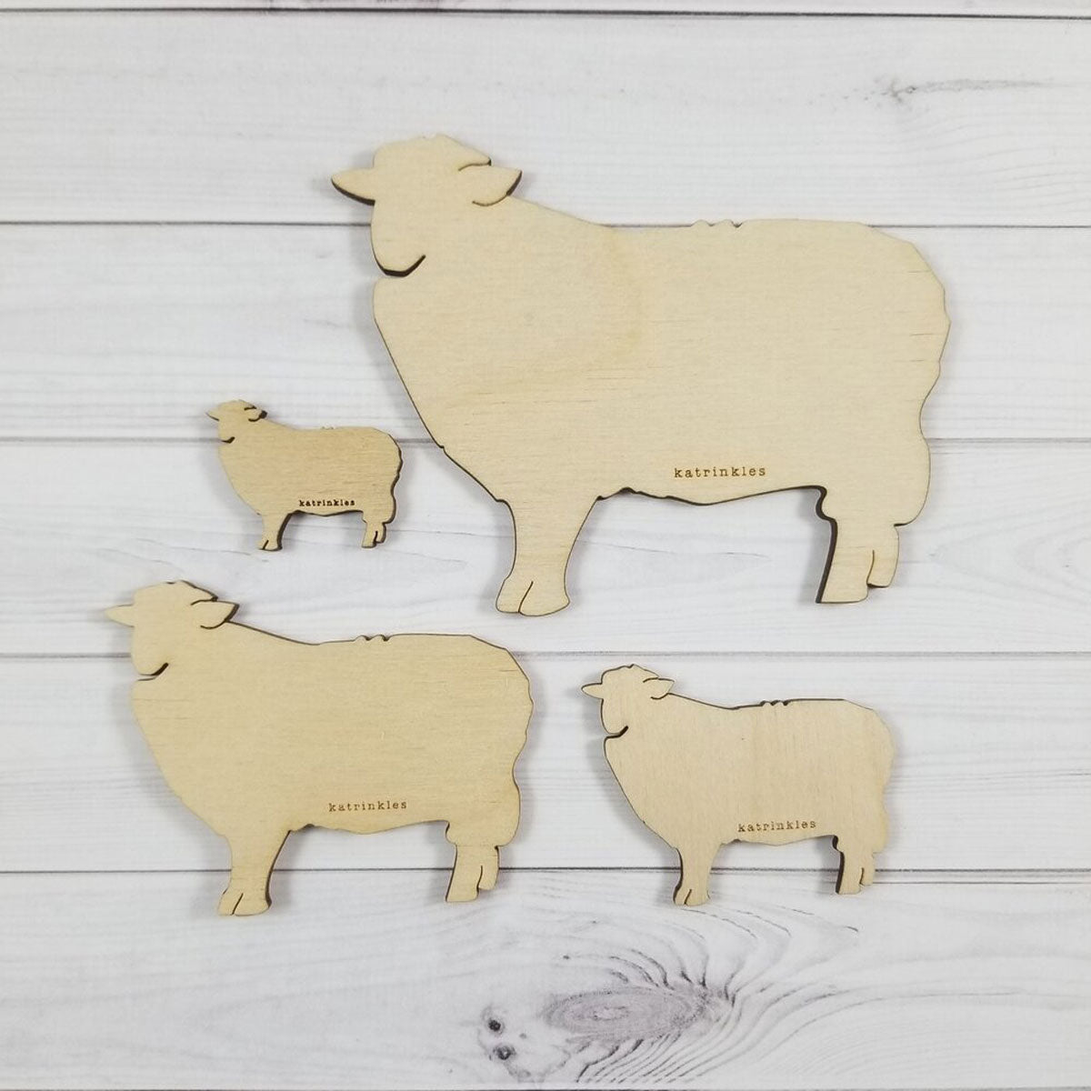 Adorable Small Katrinkles Sheep Bobbins for Fair Isle Color Work