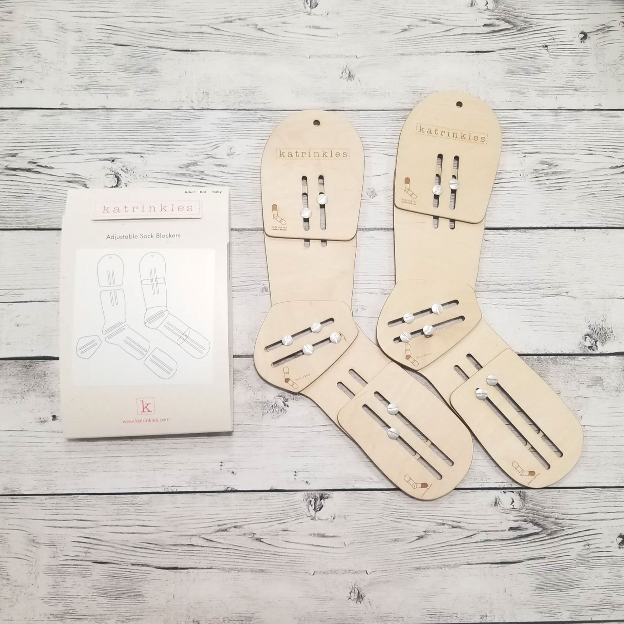 Katrinkles Premium Adjustable Sock Blockers - Ideal Tools for Sock Makers