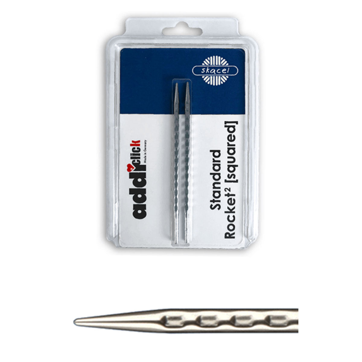addi Rocket Squared Click Long Tips Set of 5 Needles - US-9 for Customizable Knitting