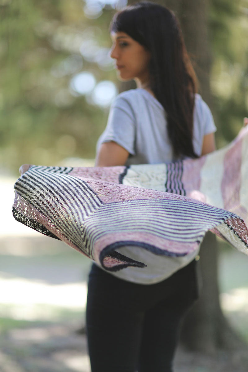 Hot Sale! Joji Locatelli Knit Patterns - Stylish Suburban Crescent Shawl