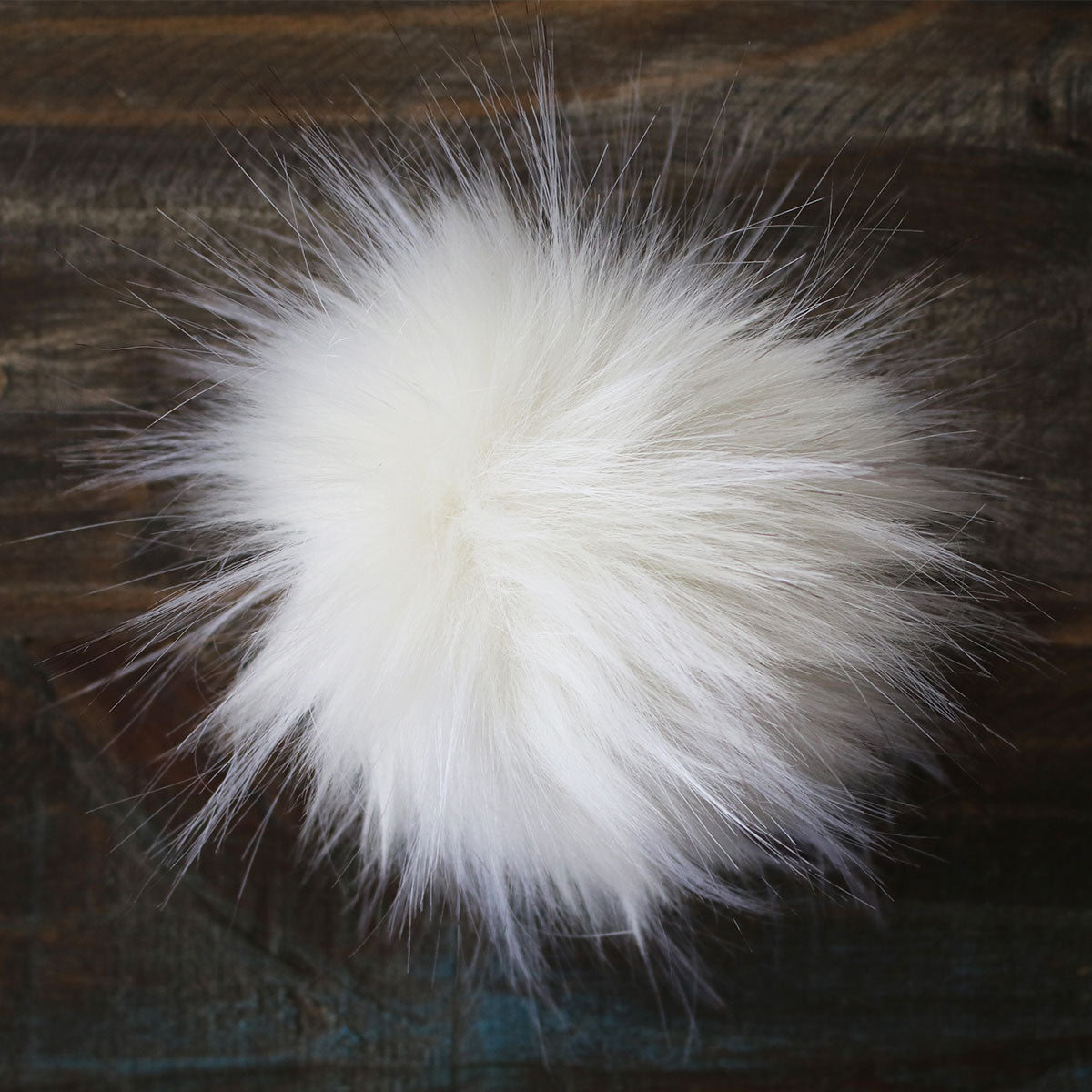 Jimmy Beans Wool High - Quality White Faux Fur Pom Poms for Craft Projects
