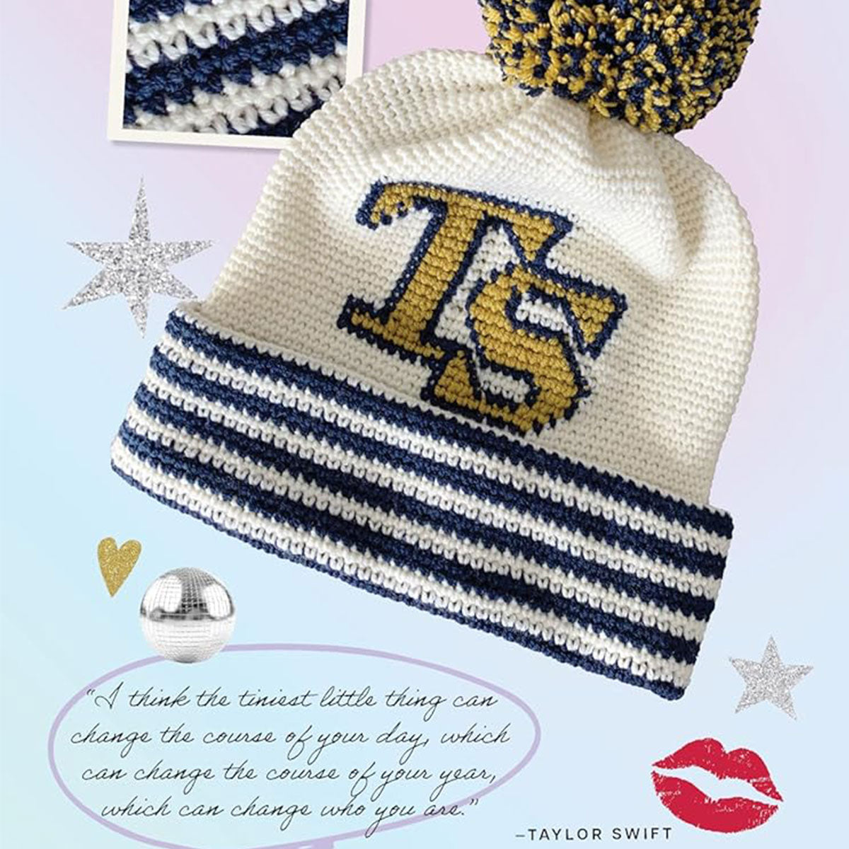 Lee Sartori's Unofficial Taylor Swift-themed Crochet Book with Over 20 Projects