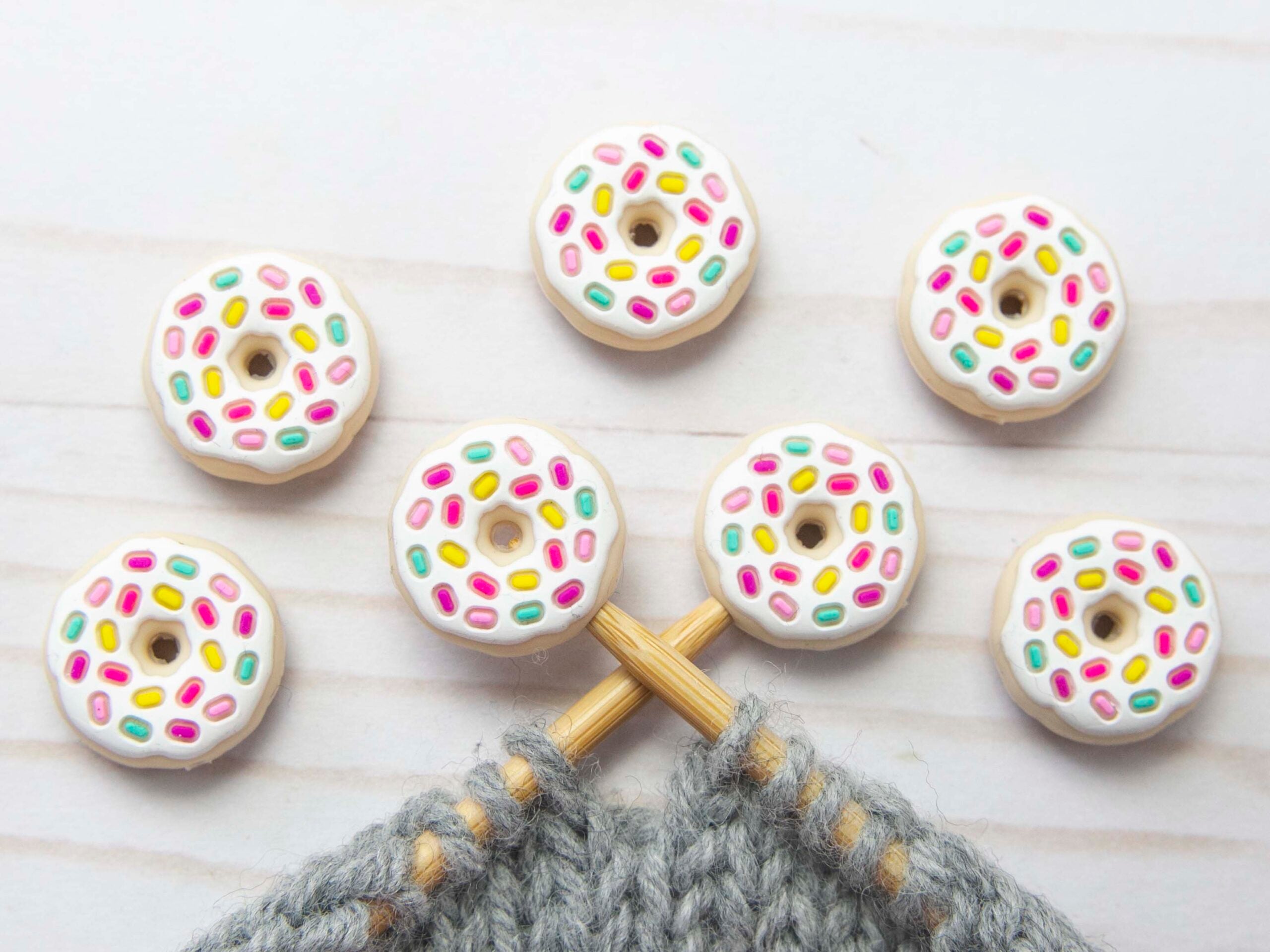 Fox & Pine Stitches Adorable Donut - Shaped Stitch Stoppers/Point Protector