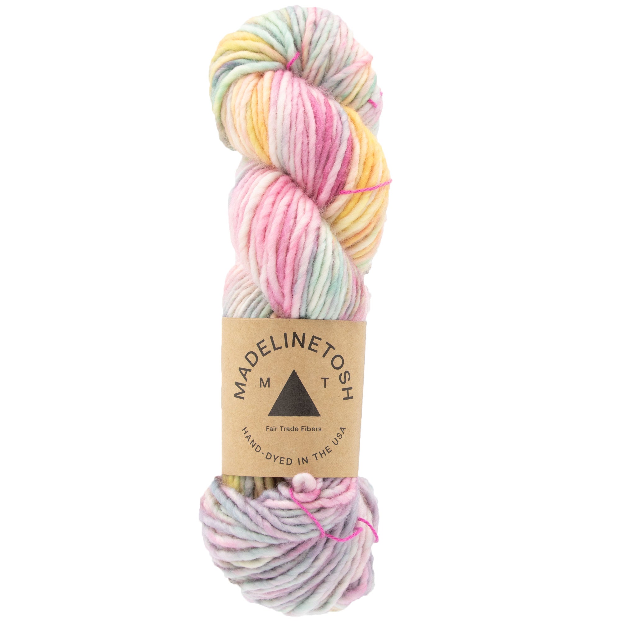 Madelinetosh A.S.A.P Thick and Thin Yarn - Texas Tulips - Limited Edition Artistic Yarn