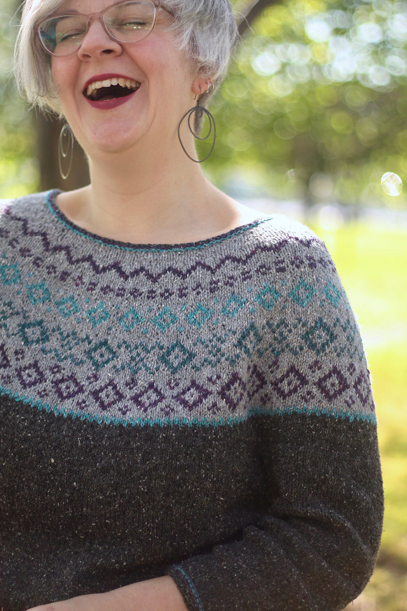 Berroco Brenton Point Pullover Knitting Kit - Ideal for Seasonal Wear