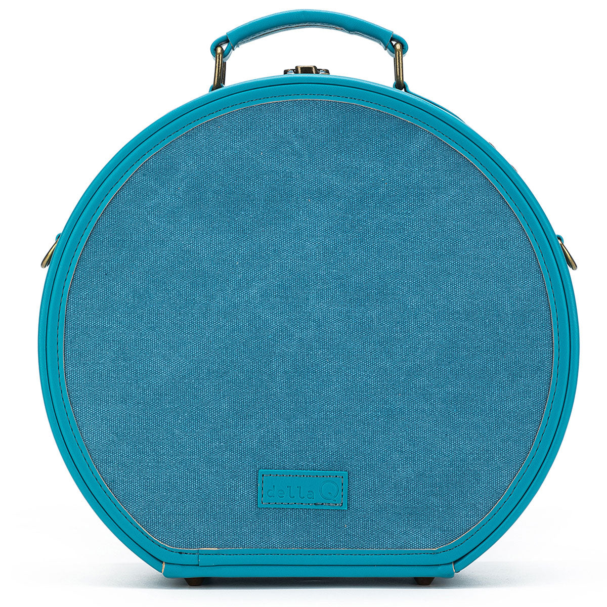 della Q Stylish Teal Maker's Hat Box for Craft Lovers