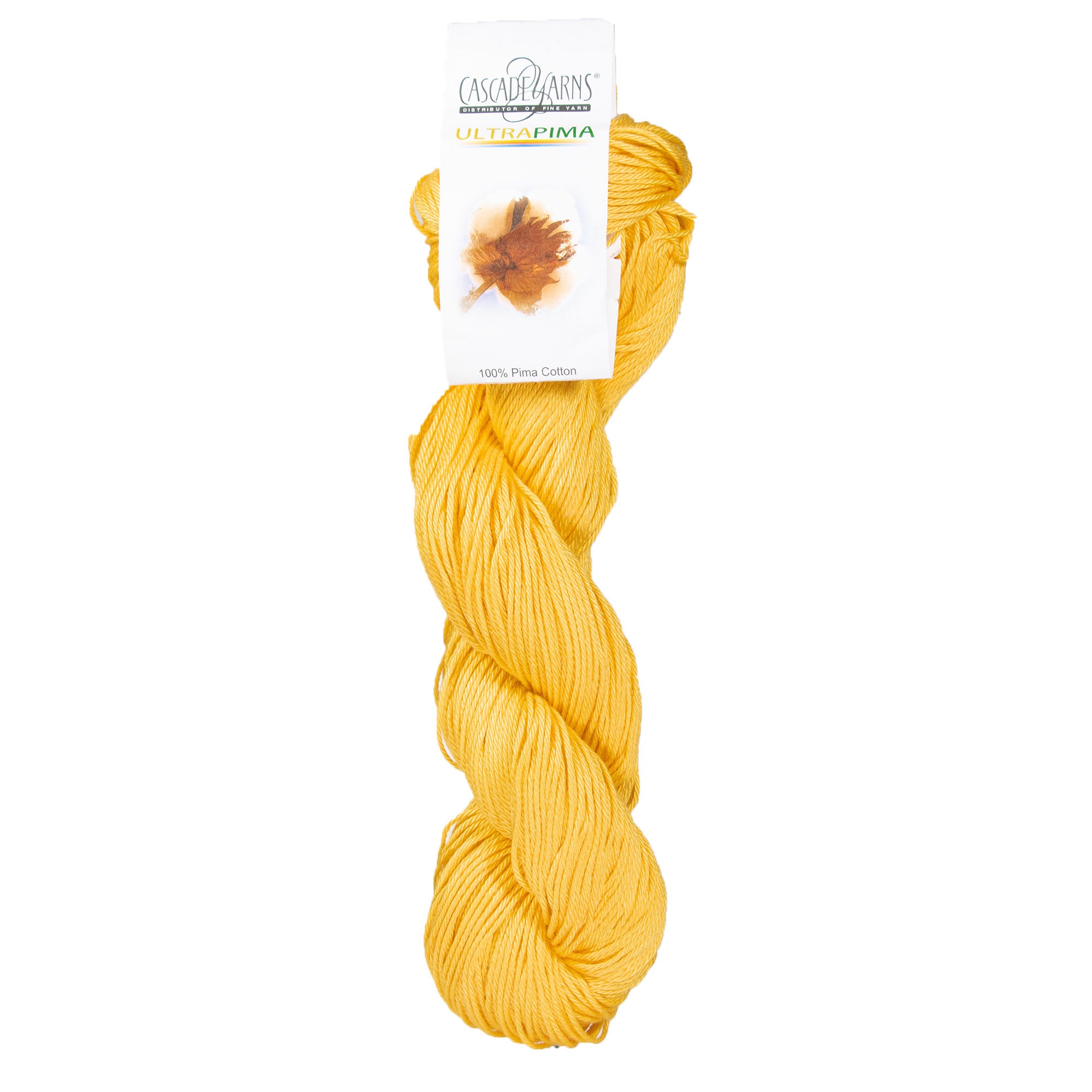 Cascade Yarns Ultra Pima DK - Weight Yarn - 3748 Buttercup for Spring and Summer Projects