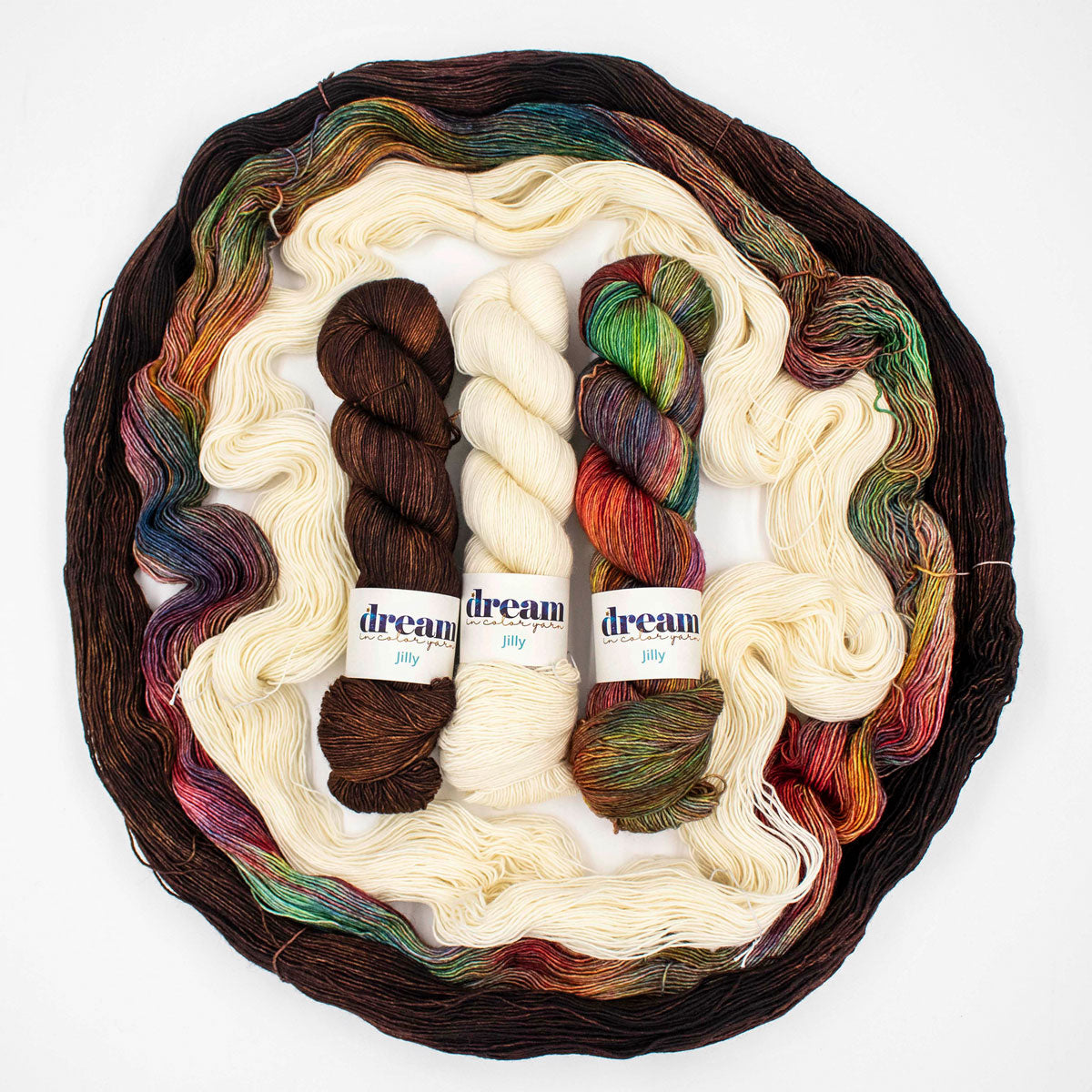 Dream in Color Jilly Shawl Kits - Stunning Autumn Ember Hues
