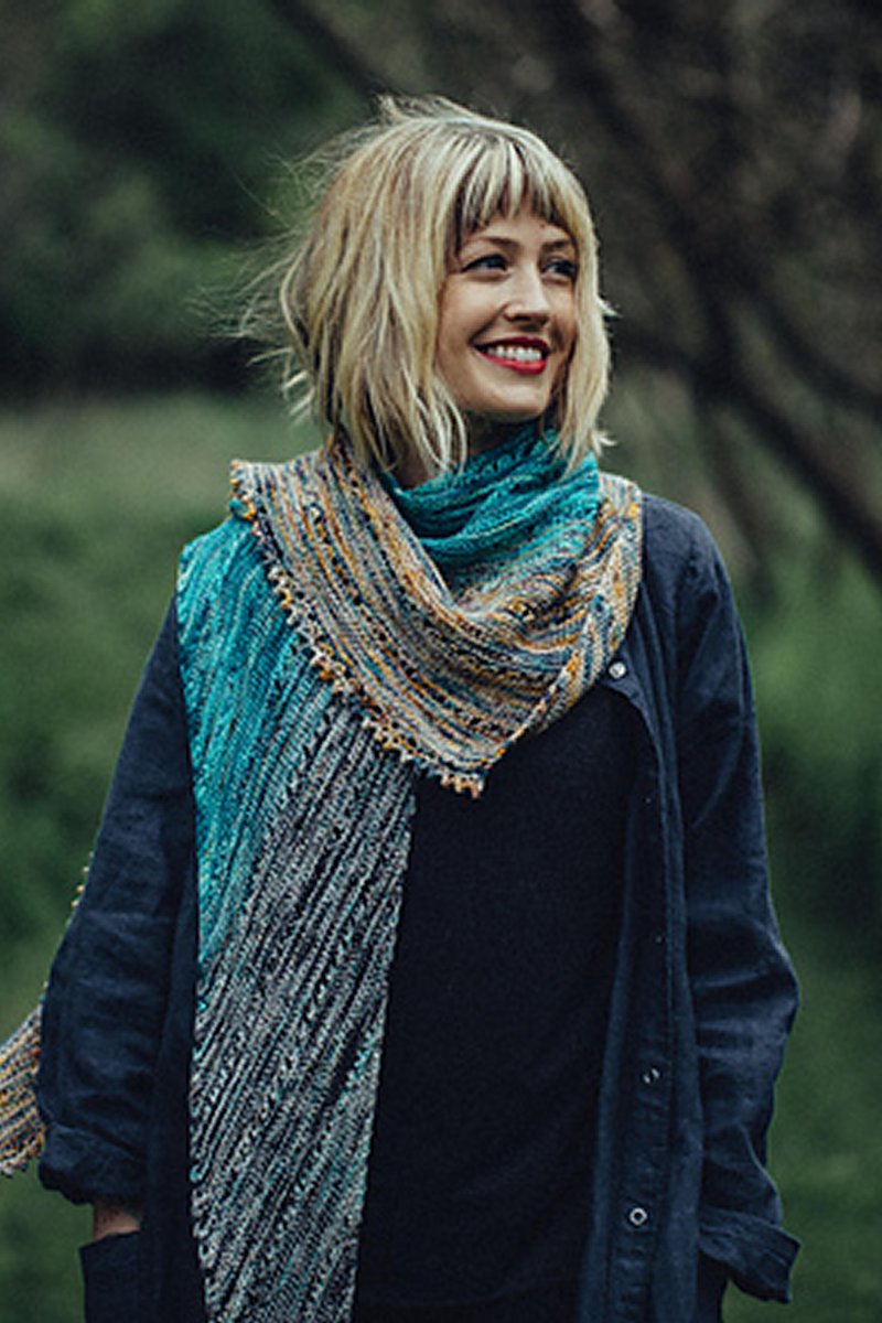 Andrea Mowry Drea Renee Knits Patterns - Free Your Fade Shawl Pattern with Endless Color Options
