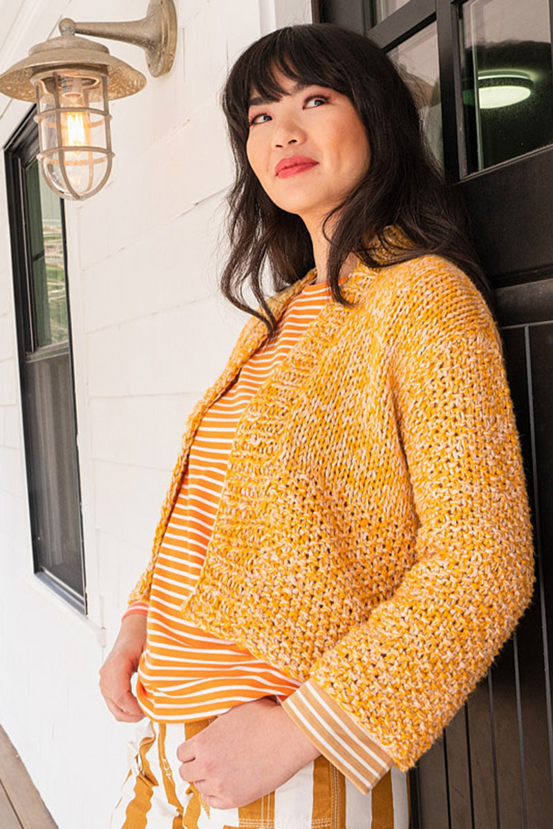 Berroco Bestie Patterns - Tina Cardigan PDF Download - Ideal Beginner's Knit Sweater