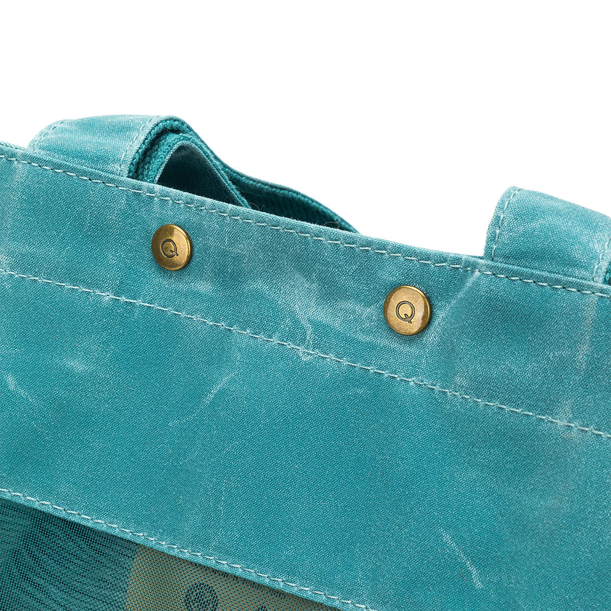della Q Premium Tall Maker's Mesh Tote - Teal: Ideal for Crafting