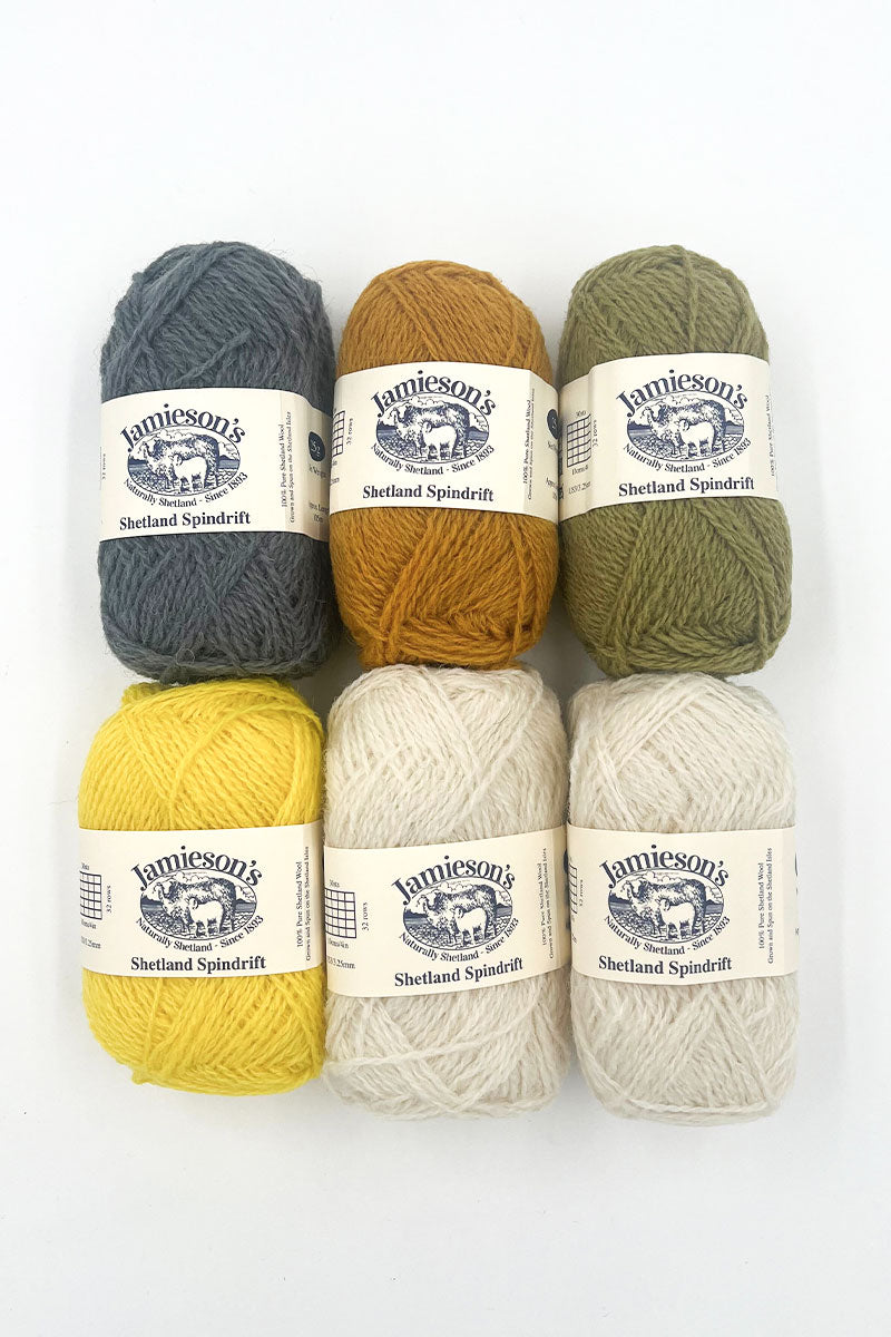 Jamieson's of Shetland Haslock Cowl Kits - Exquisite Palette A for Knitting Enthusiasts