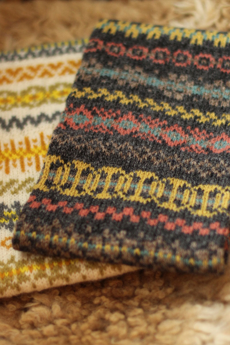 Jamieson's of Shetland Haslock Cowl Kits - Exquisite Palette B for Colorful Knitting