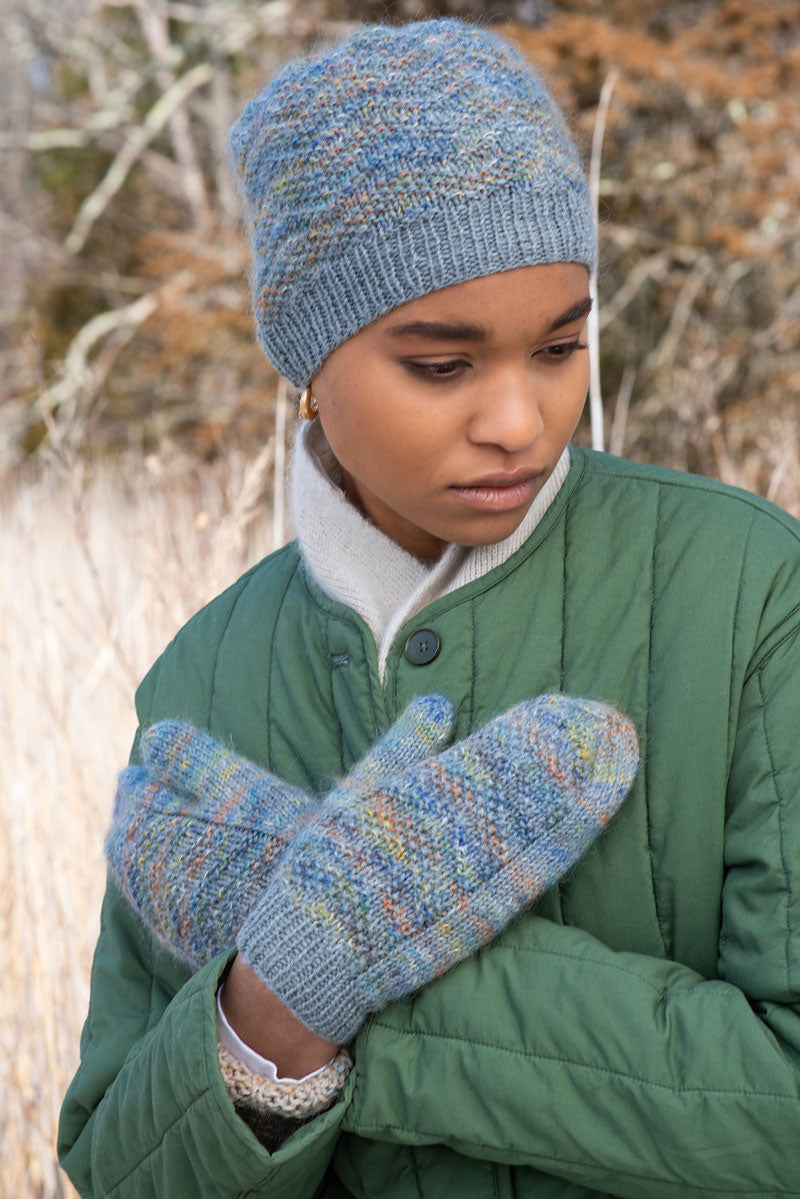Berroco Aerial and Aerial Color Patterns - Jovita Textured Hat and Mitt Combo - PDF Download