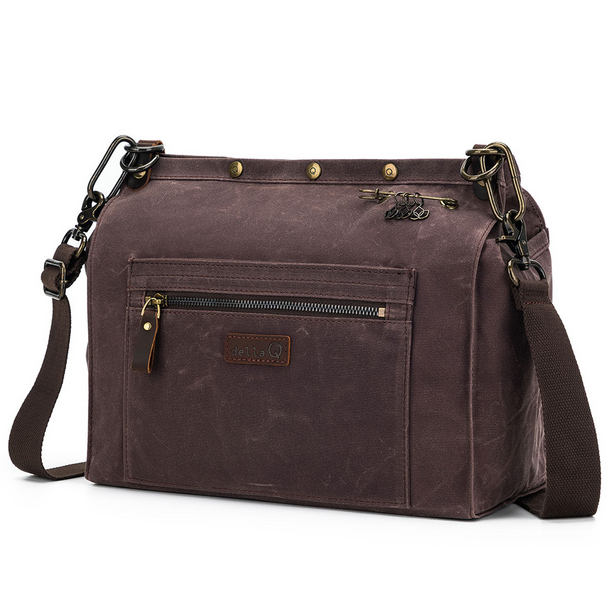 della Q Maker's Canvas Cocoa Rucksack - Ideal for Craft Projects