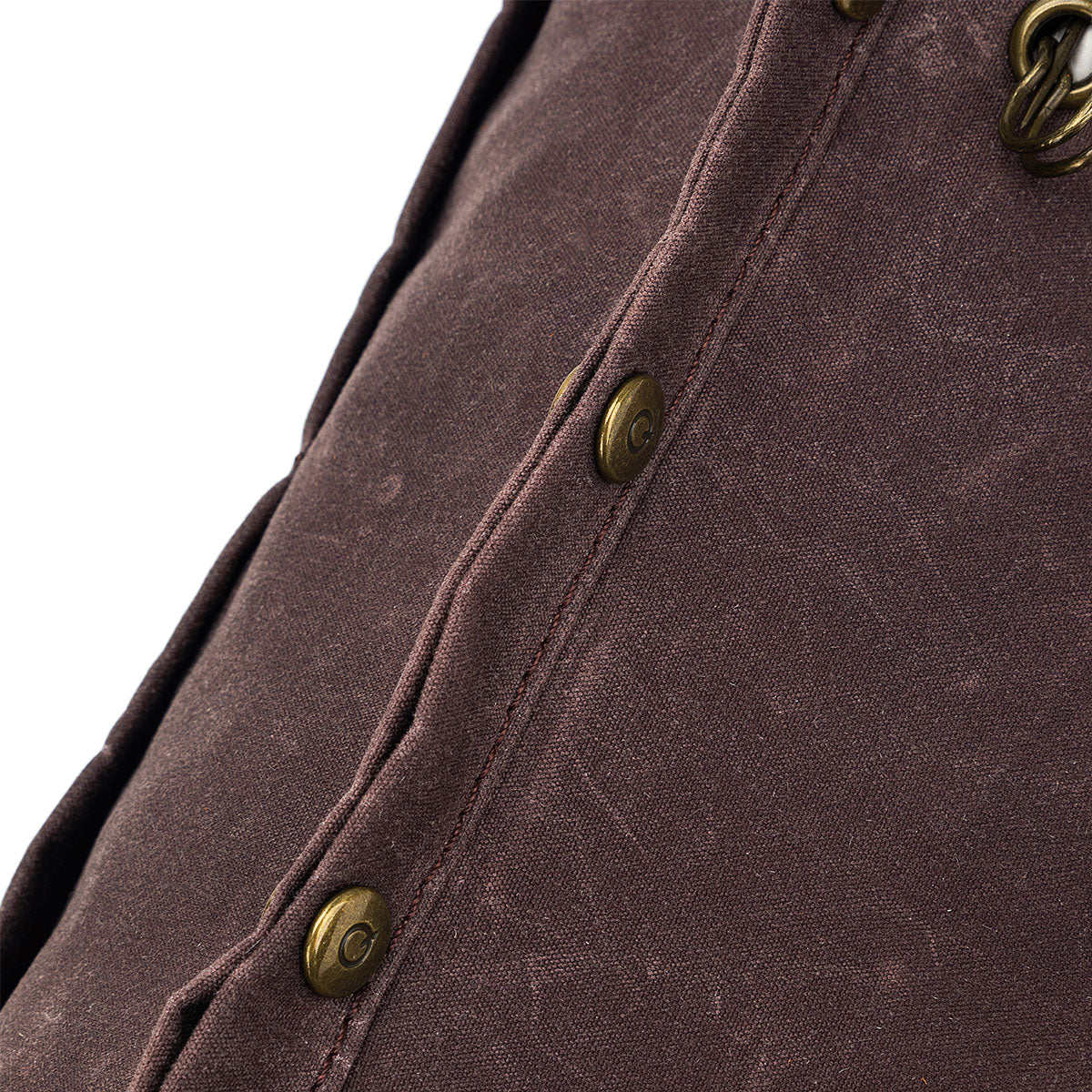 della Q Maker's Canvas Cocoa Rucksack - Ideal for Craft Projects