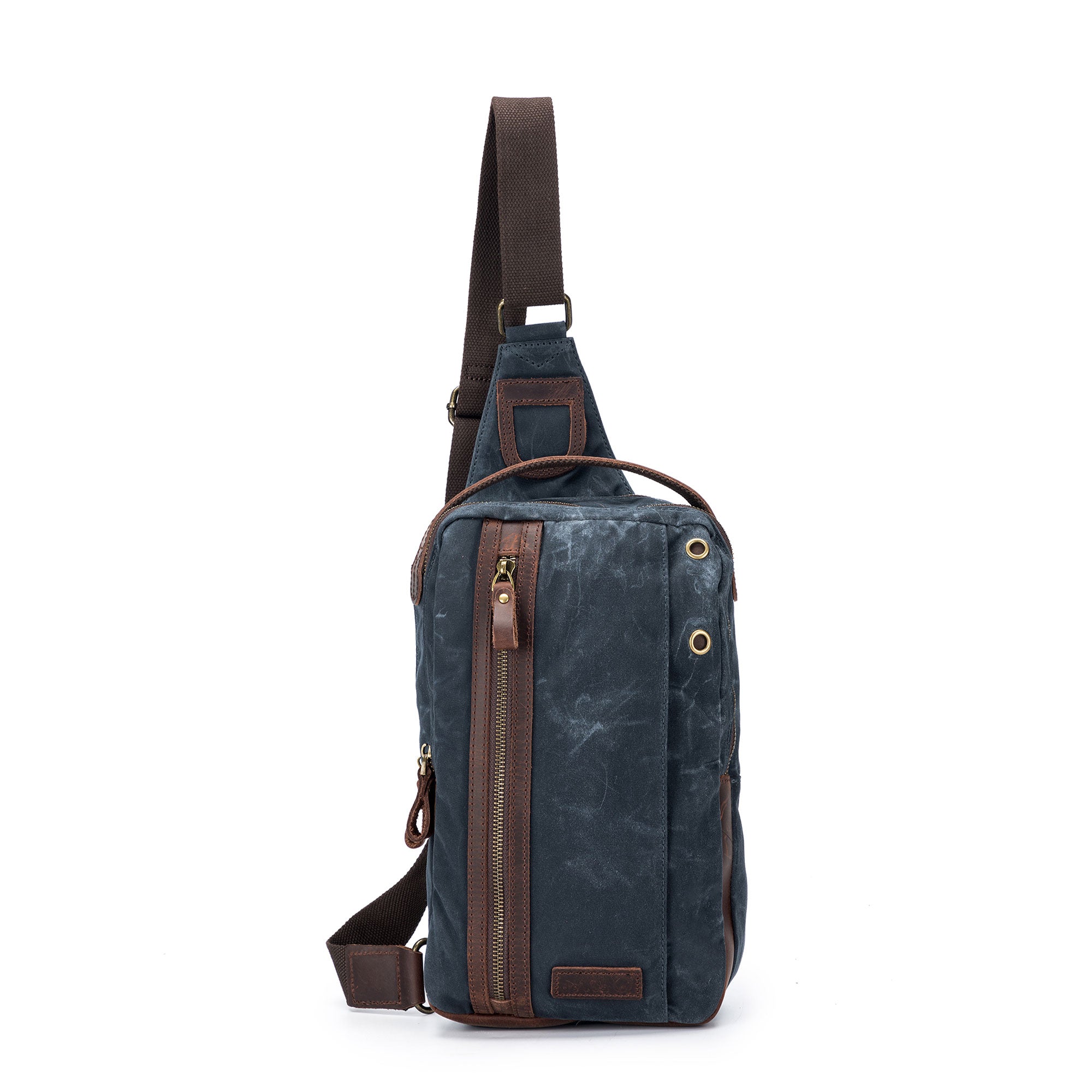 della Q Maker's Stylish Mini Blue Messenger Bag