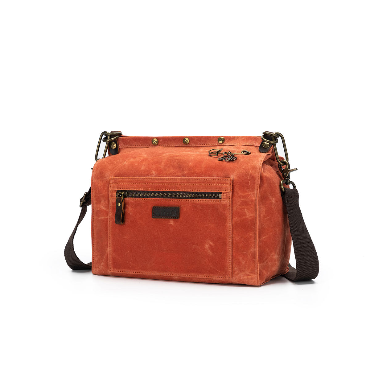 della Q Maker's Orange Canvas Rucksack - The Versatile Crafting Companion
