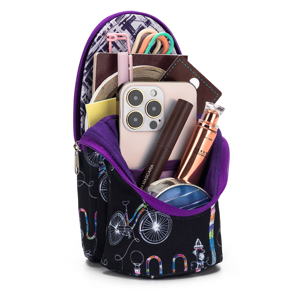 della Q Standing Needle Case - 600 - Fabulous Fabric Print Collection for Yarn Bombing