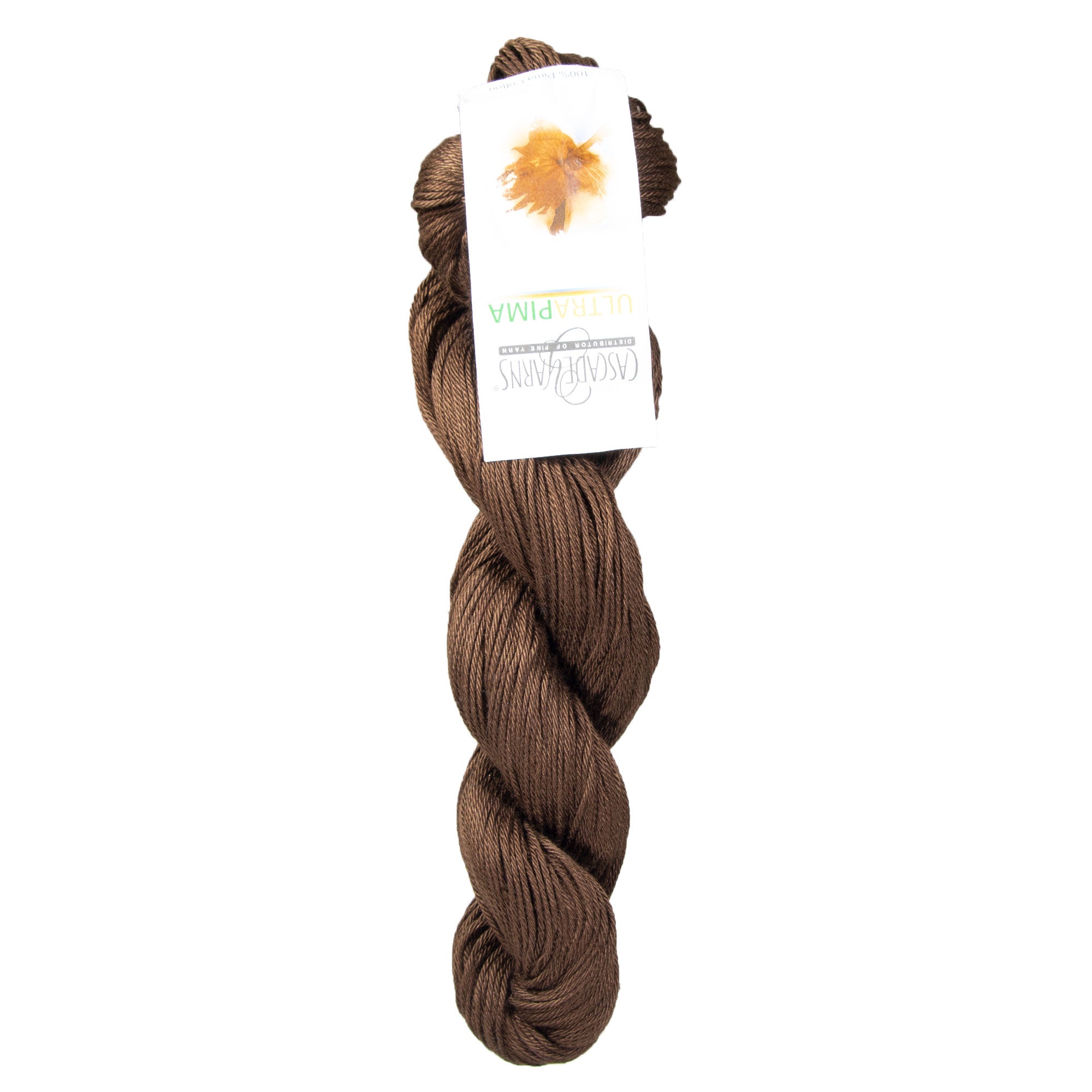 Cascade Yarns Ultra Pima DK - Weight Yarn in 3716 Chocolate Shade