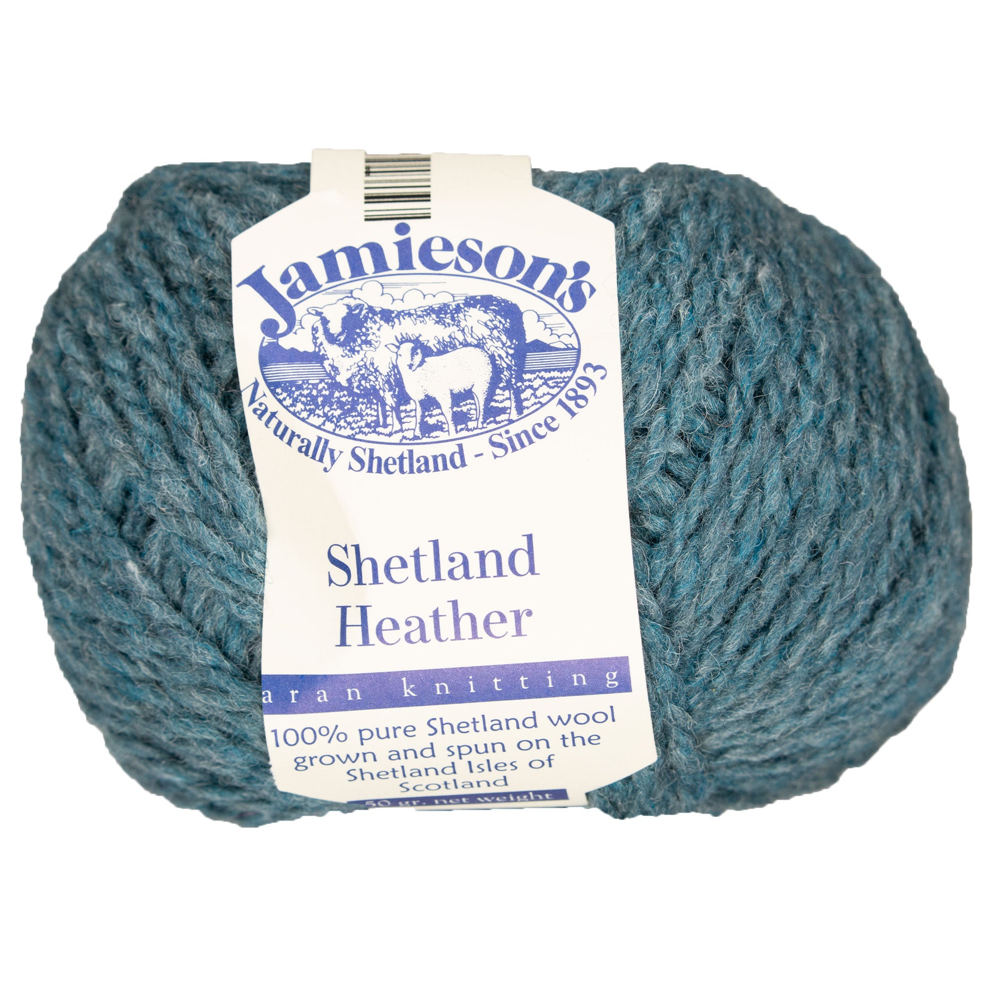 Jamieson's of Shetland Premium Heather Aran Yarn - 1000 Duck Egg