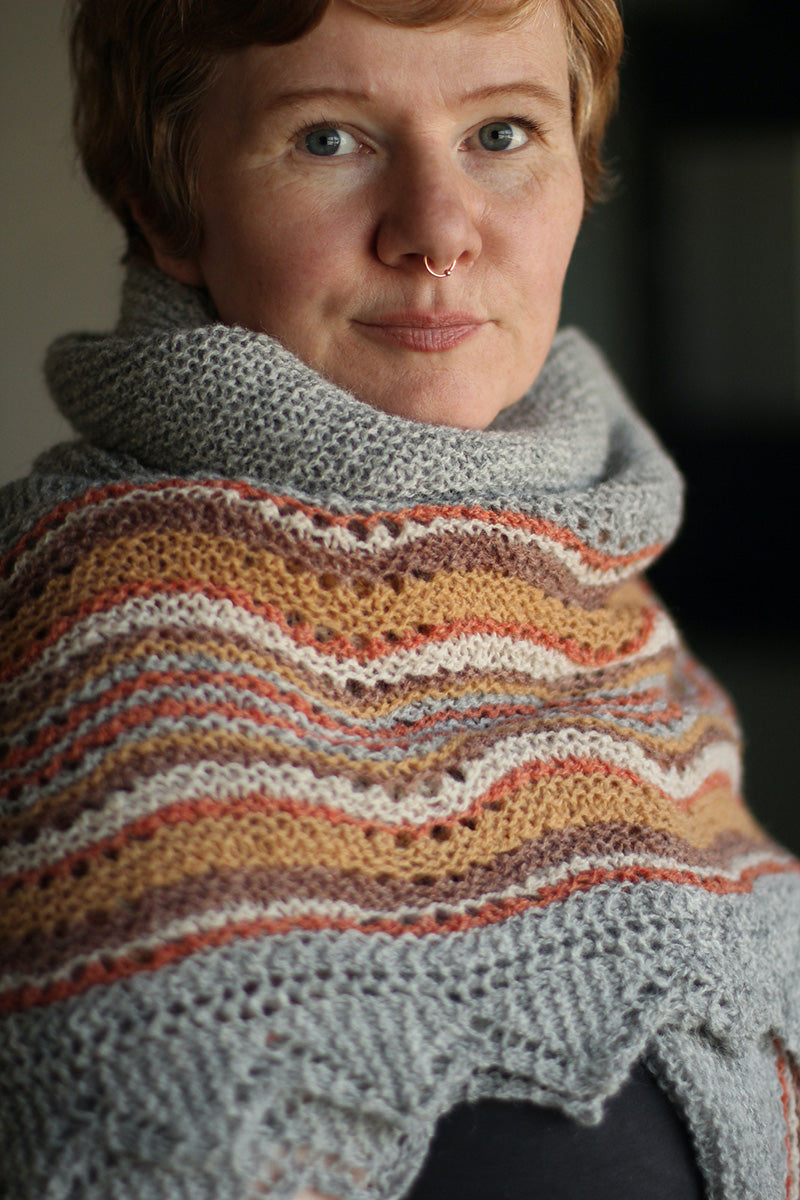 Jamieson's of Shetland Hansel Hap Full Version Kit - Three Colorways, Three Sizes Available
