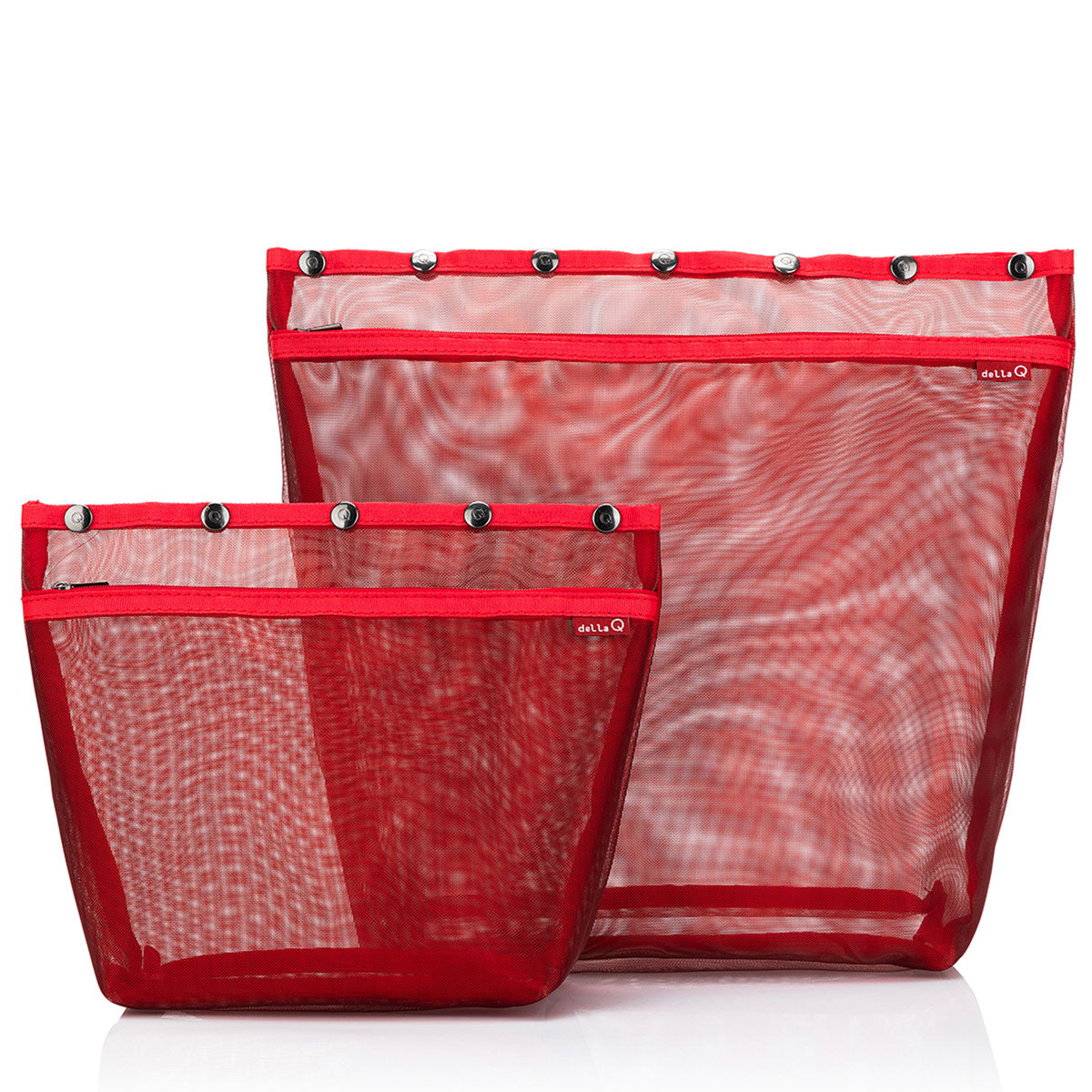 Della Q Oh Snap - Stunning Red Ribbon Standing Project Bag - L/XL
