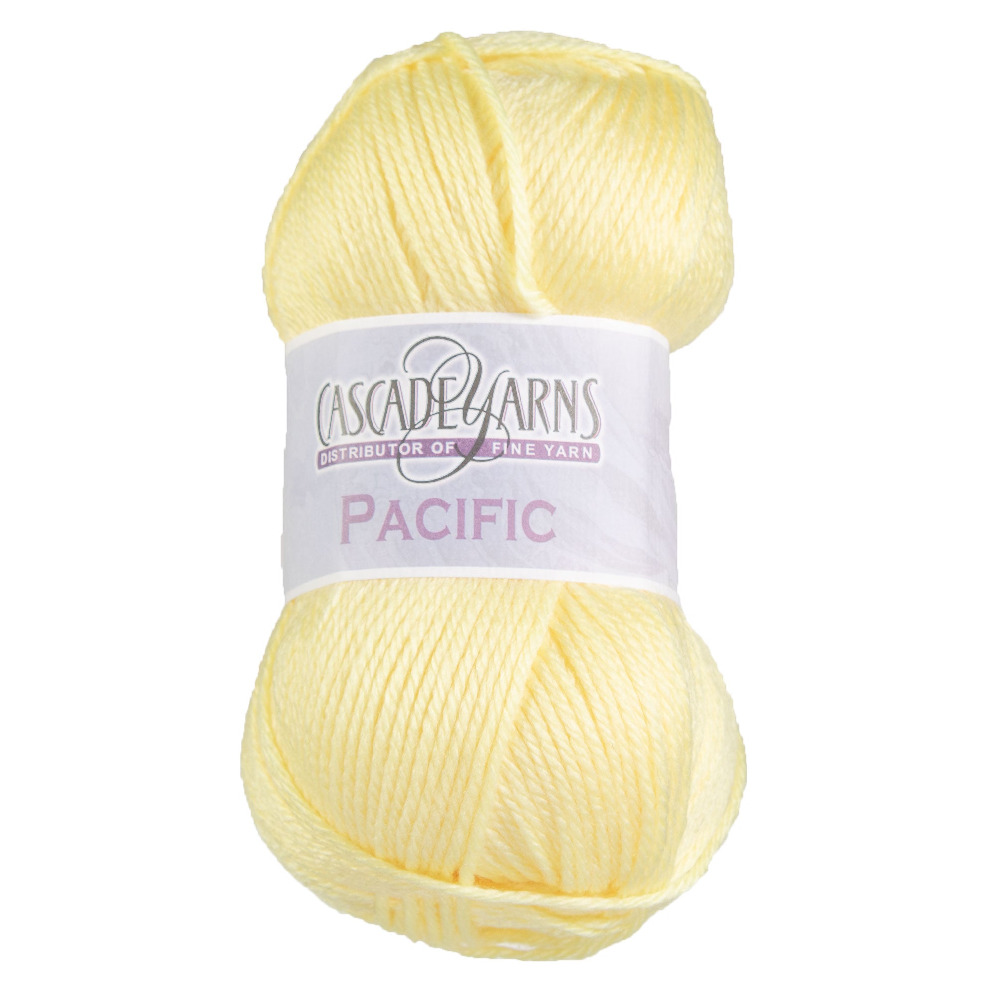 Cascade Yarns Pacific Yarn - Soft and Durable 004 Baby Yellow Superwash Merino & Acrylic Blend