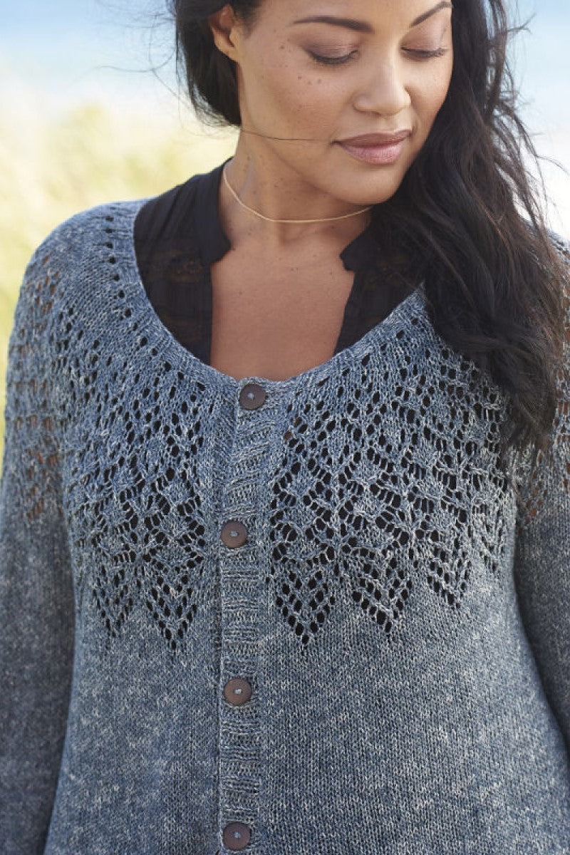 Berroco Mantra Stonewash Collection - Ipswich Cardigan Knitting Patterns - PDF Download